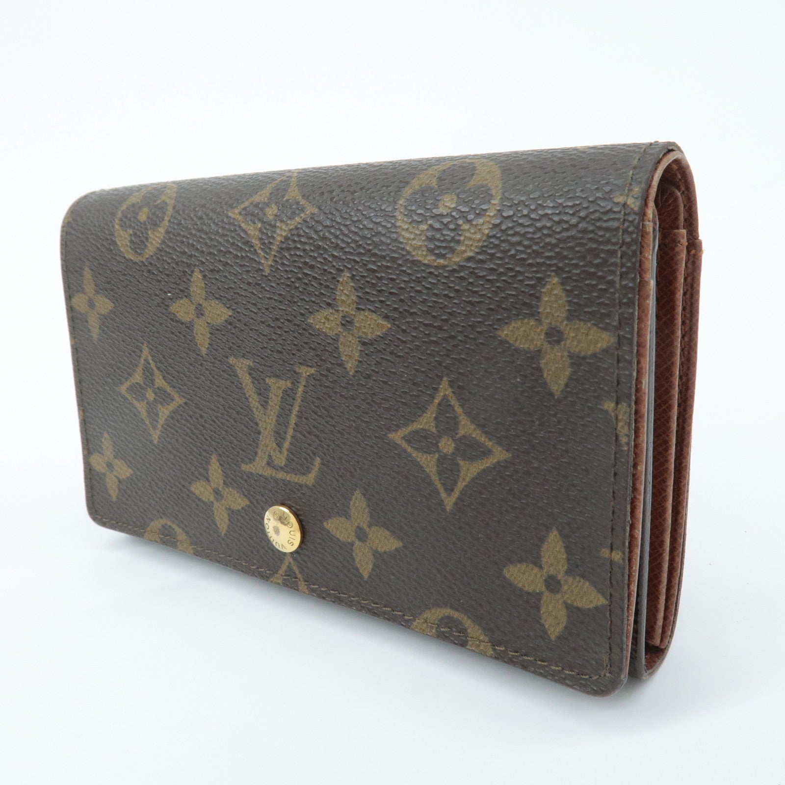 Louis Vuitton Set of5 Monogram Porte Monnaie Billets Tresor Wallet Used