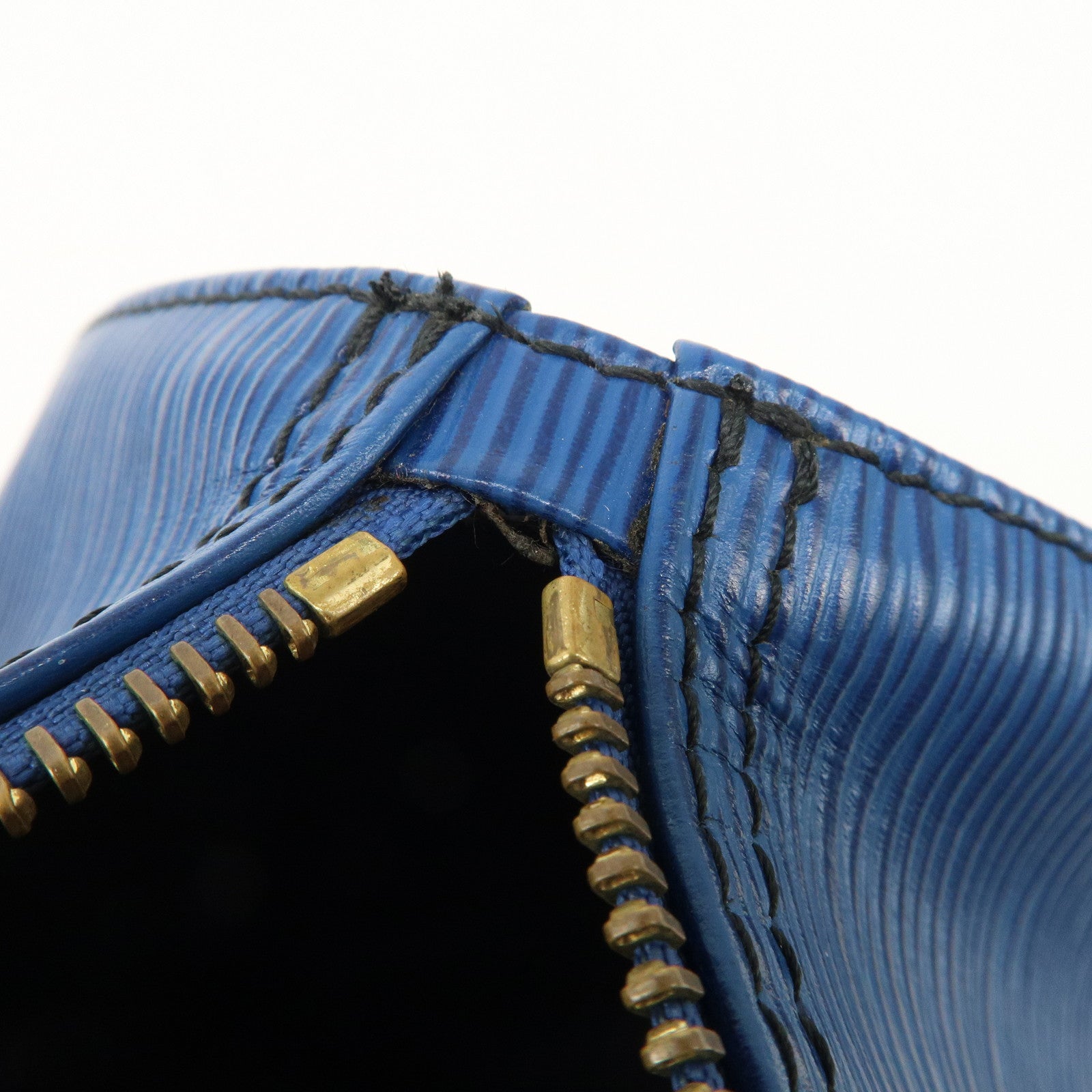 Louis Vuitton Epi Speedy 25 Hand Bag Boston Bag Blue M43015 Used
