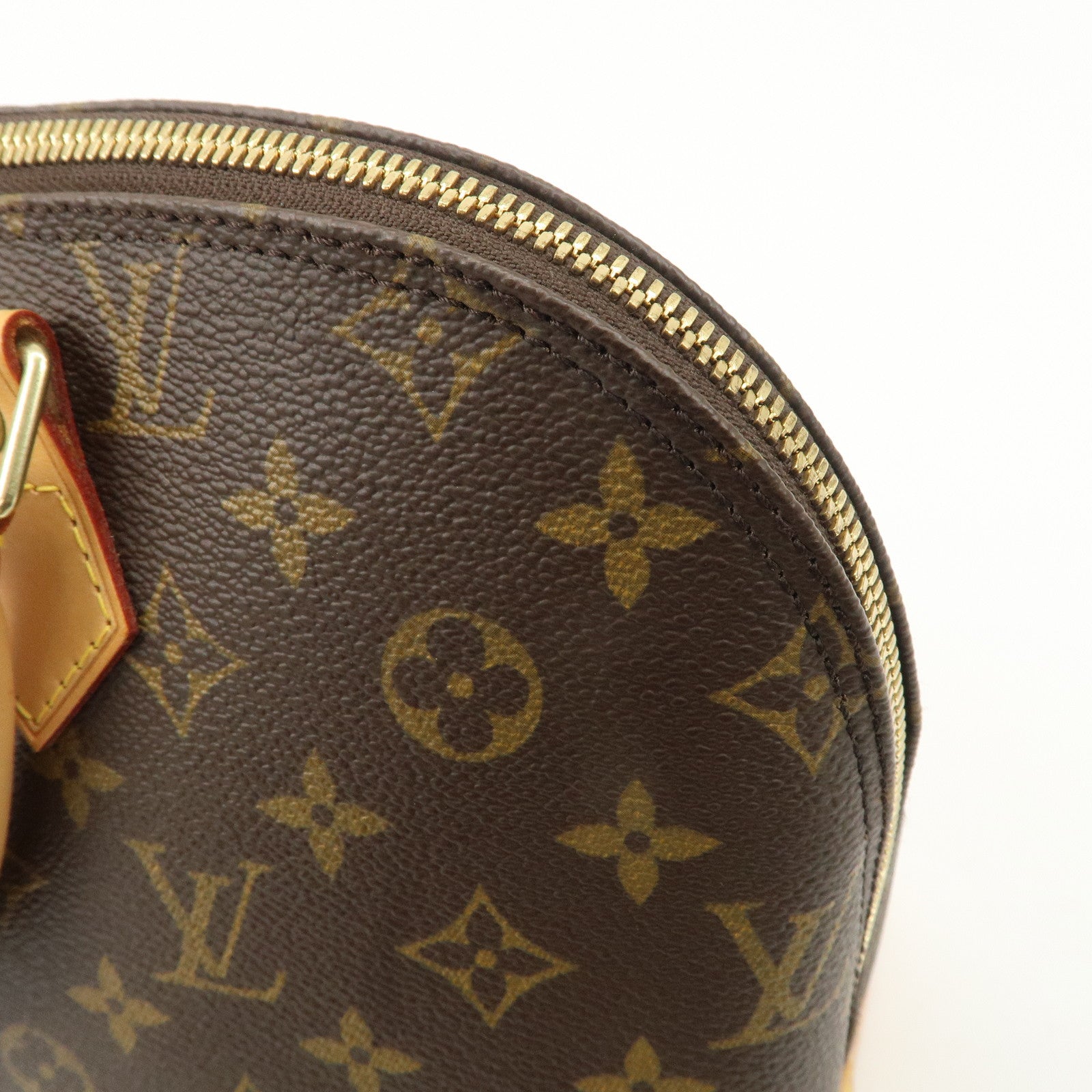 Louis Vuitton Monogram Alma Hand Bag Brown M51130 Used