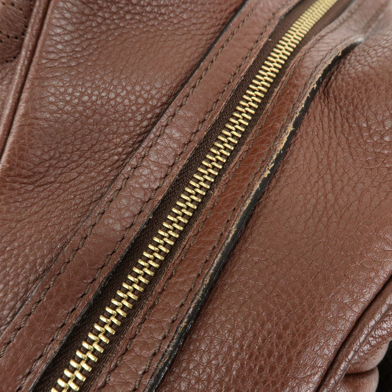 Louis Vuitton Monogram Mahina Lunar Hand Bag GM Acajou M95970 Used