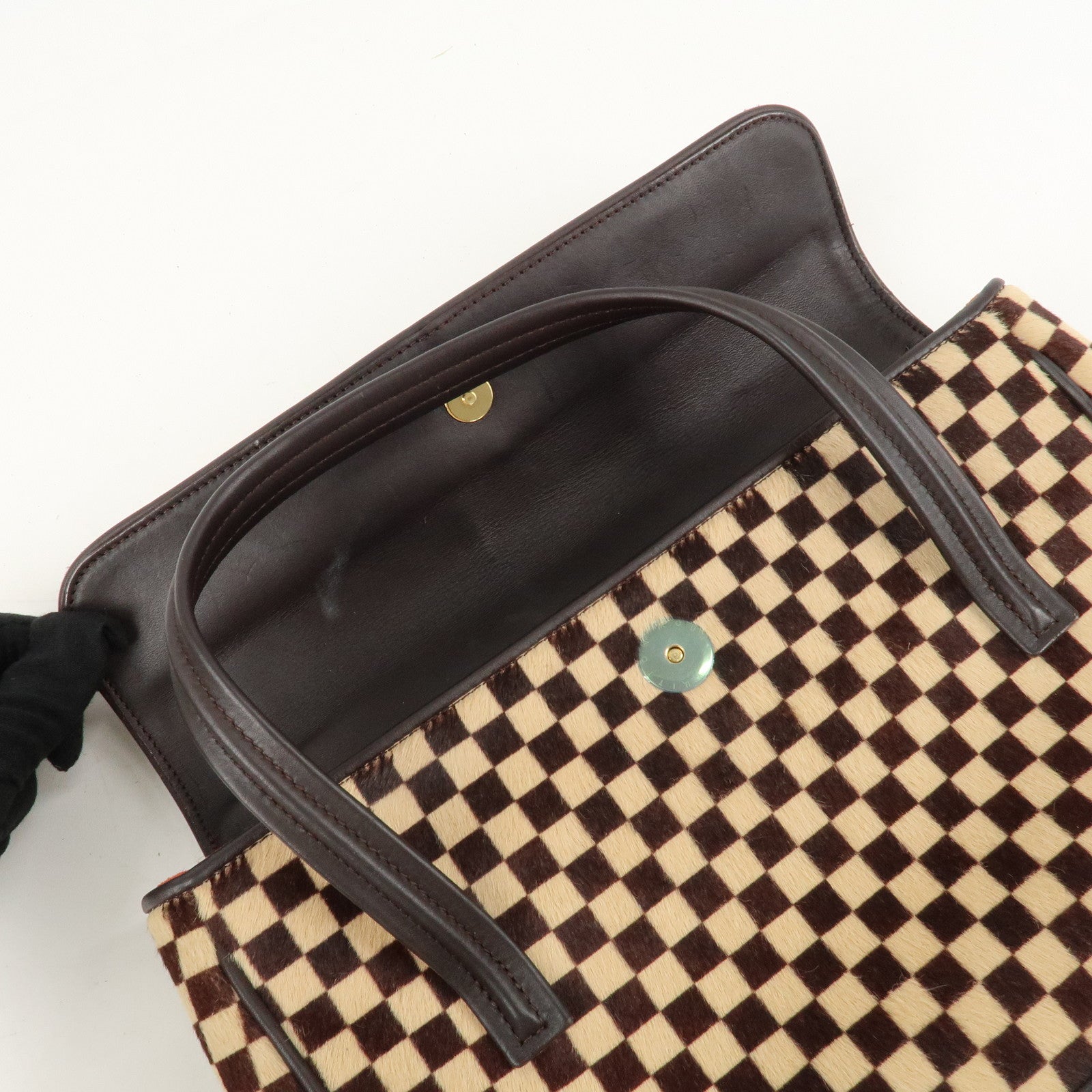 Louis Vuitton Damier Sauvage Lion Hand Bag Beige Brown M92131 Used