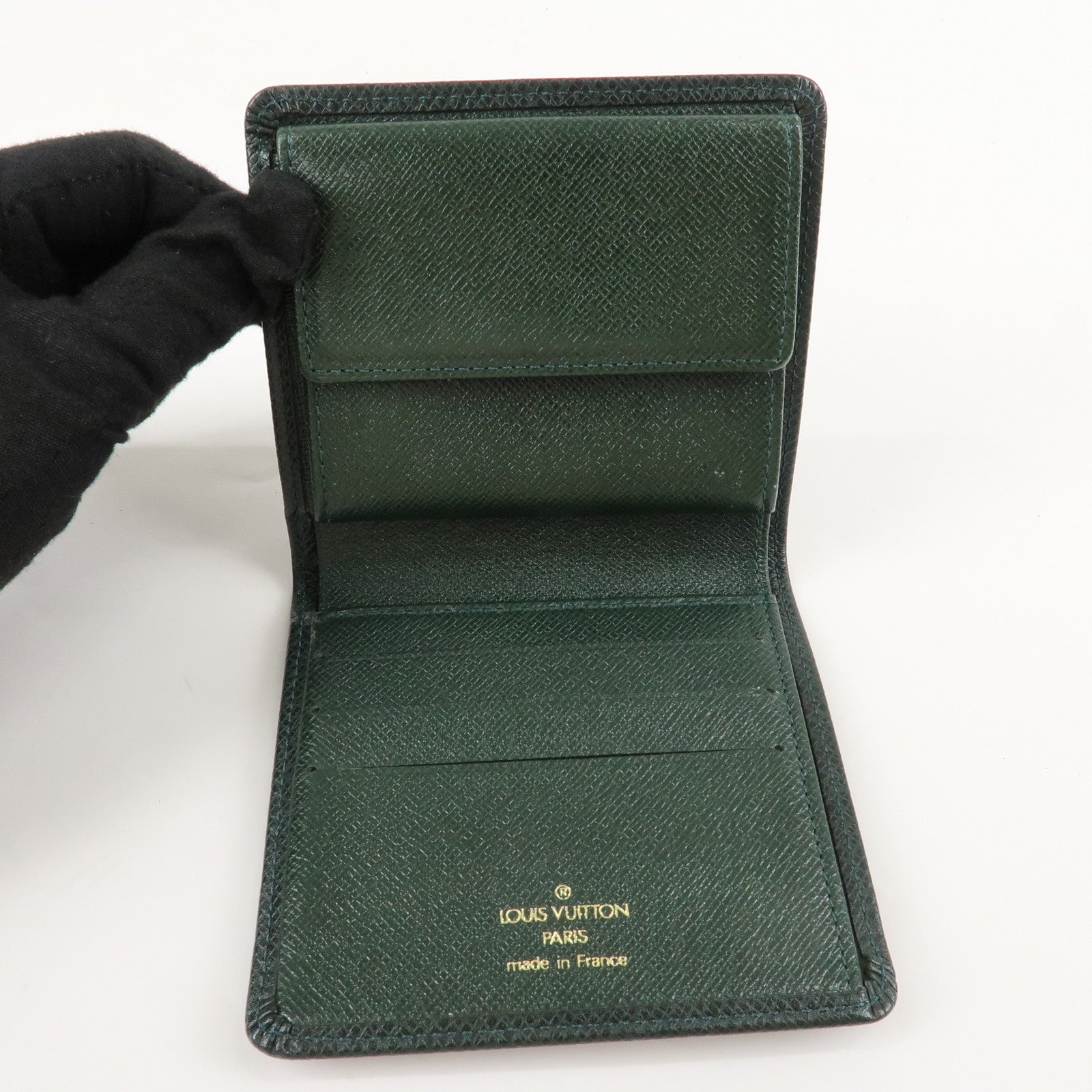 Louis Vuitton Taiga Set of 2 Wallet Epicea M30394 M30454 Used