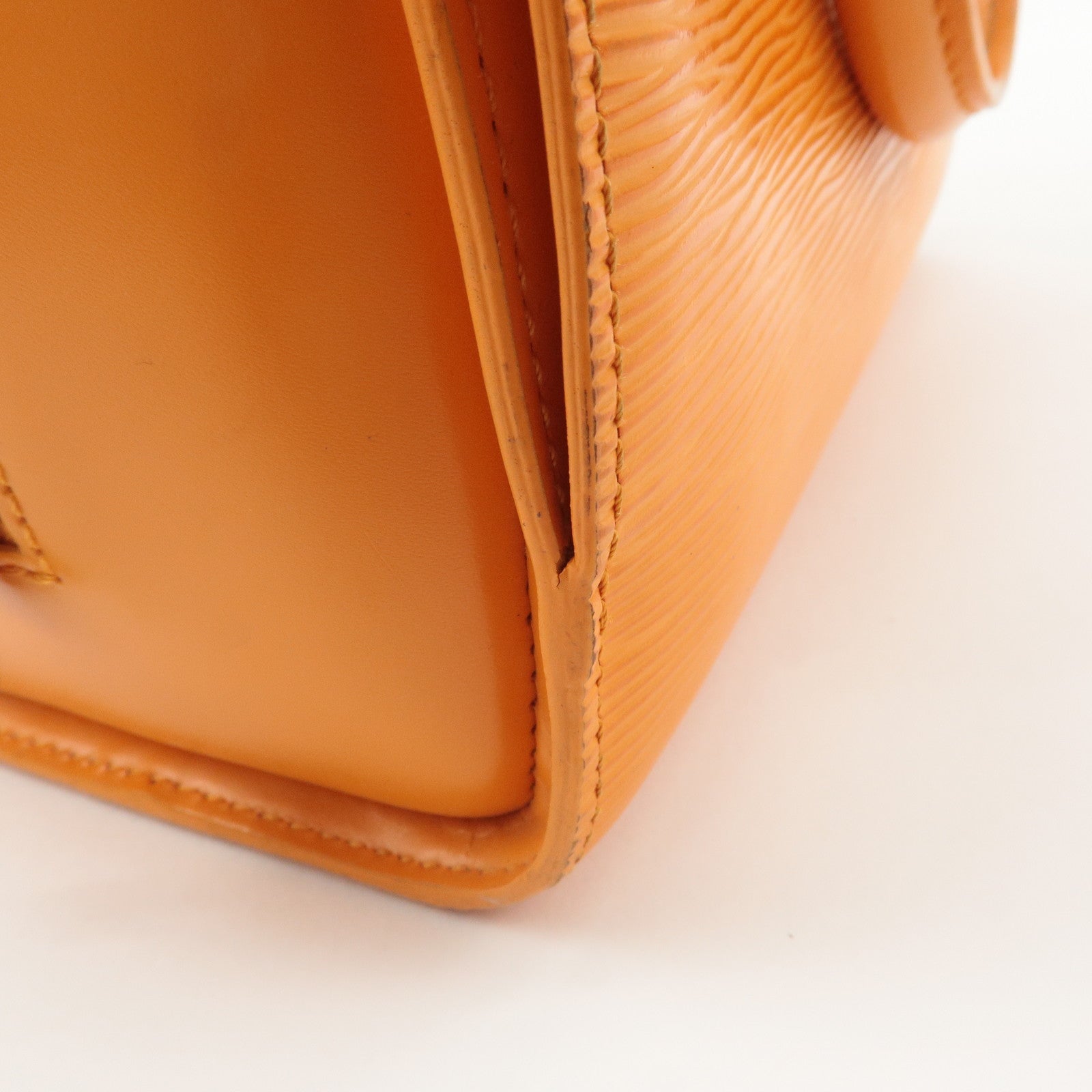 Louis Vuitton Epi Pont Neuf Hand Bag Mandarin Orange M5205H Used