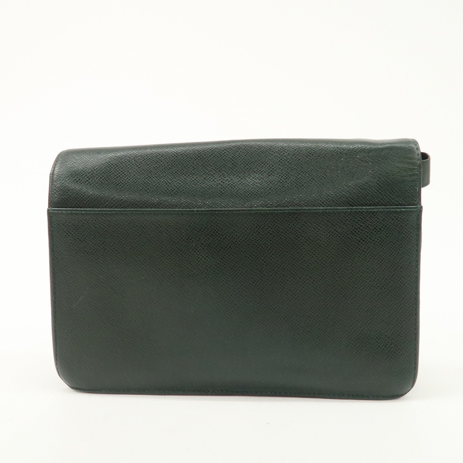 Louis Vuitton Taiga Leather Selenga Clutch Bag Epicea M30784 Used