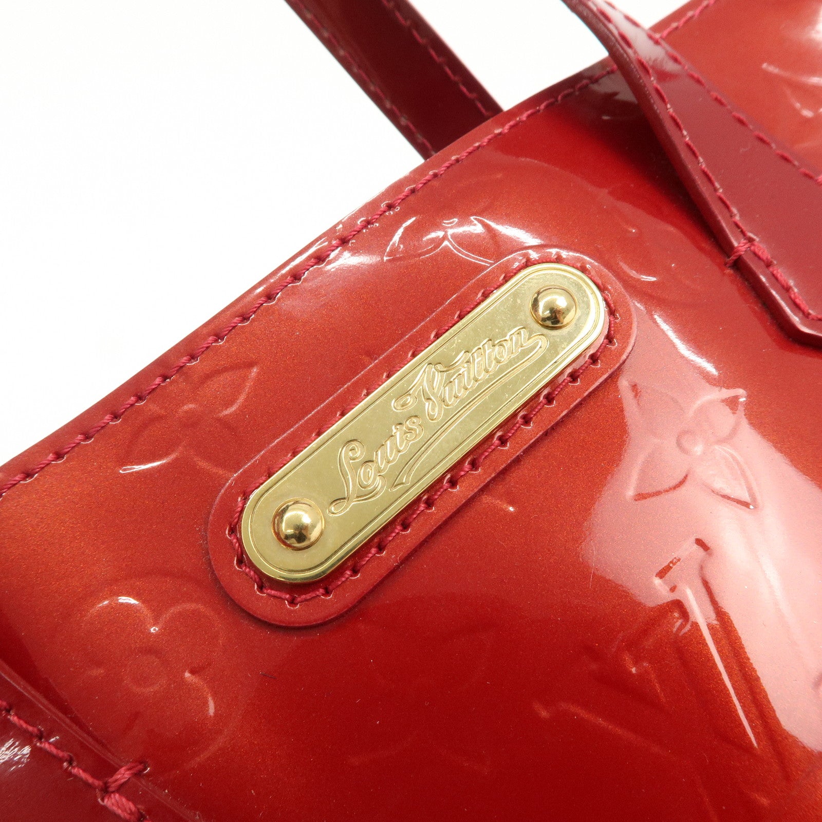 Louis Vuitton Monogram Vernis Wilshire PM Pomme d'Amour M93642 Used