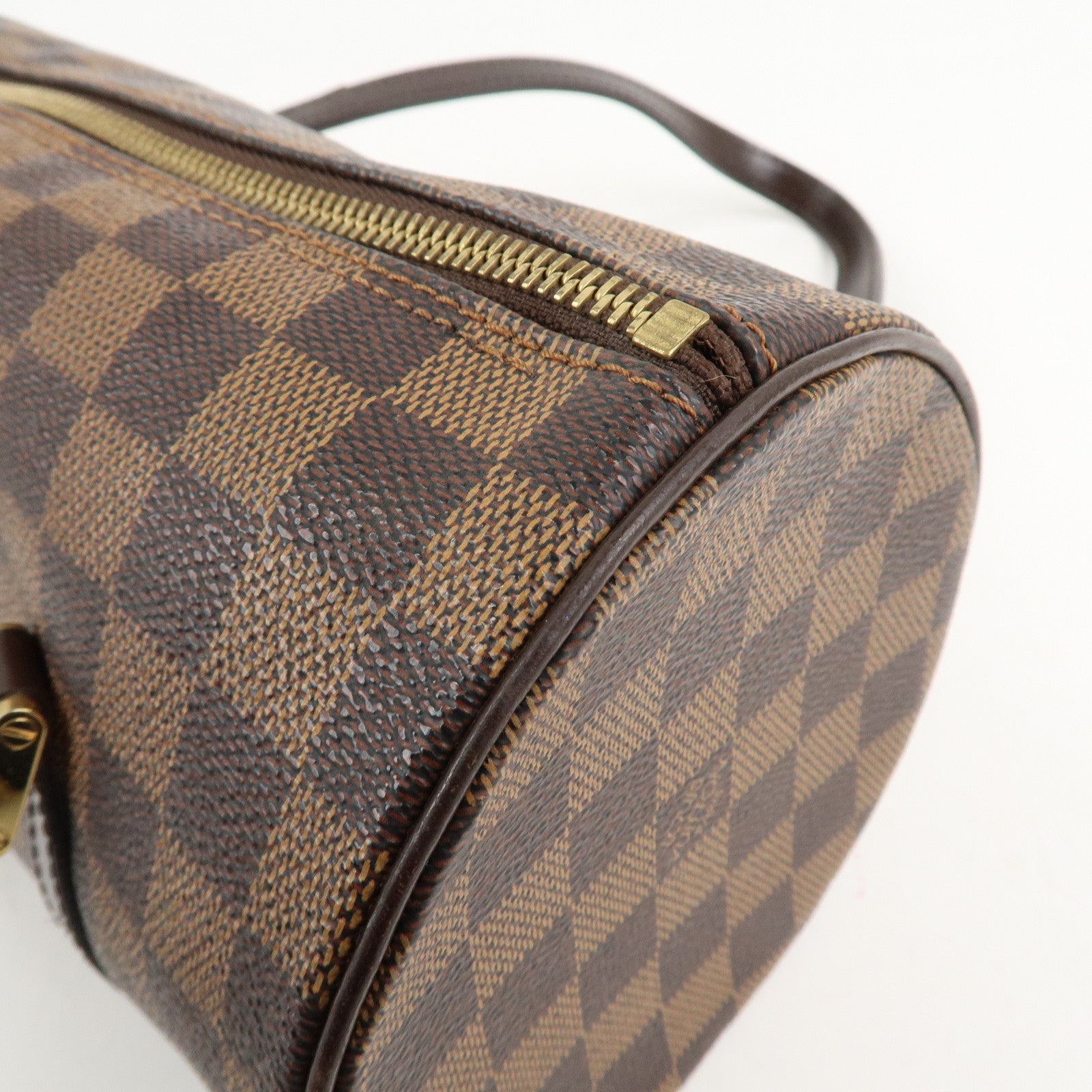 Louis Vuitton Damier Ebene Papillon 26 Hand Bag Brown N51304 Used