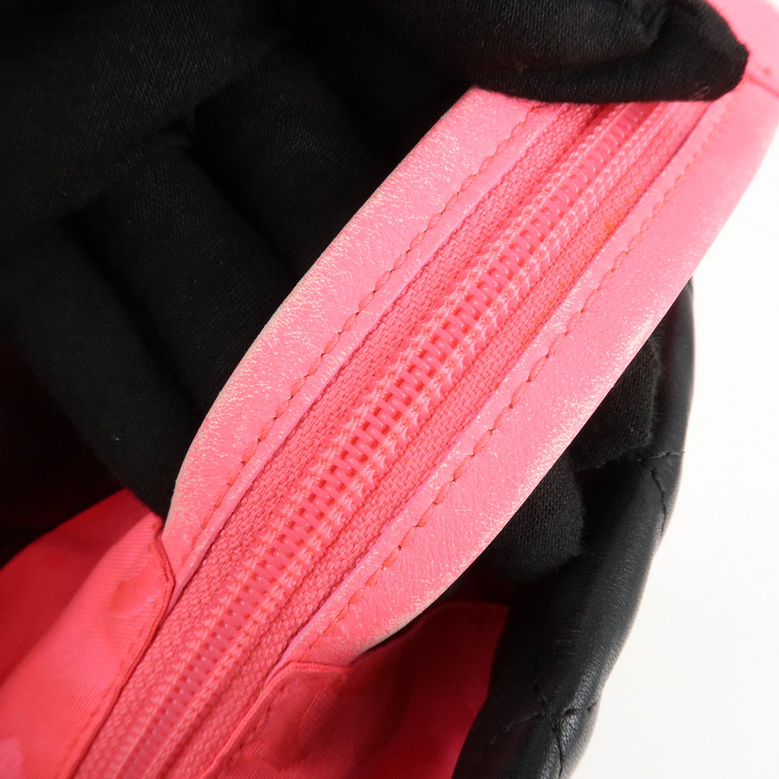 CHANEL Cambon Line Lambskin COCO Mark Large Tote Bag A25169 Used