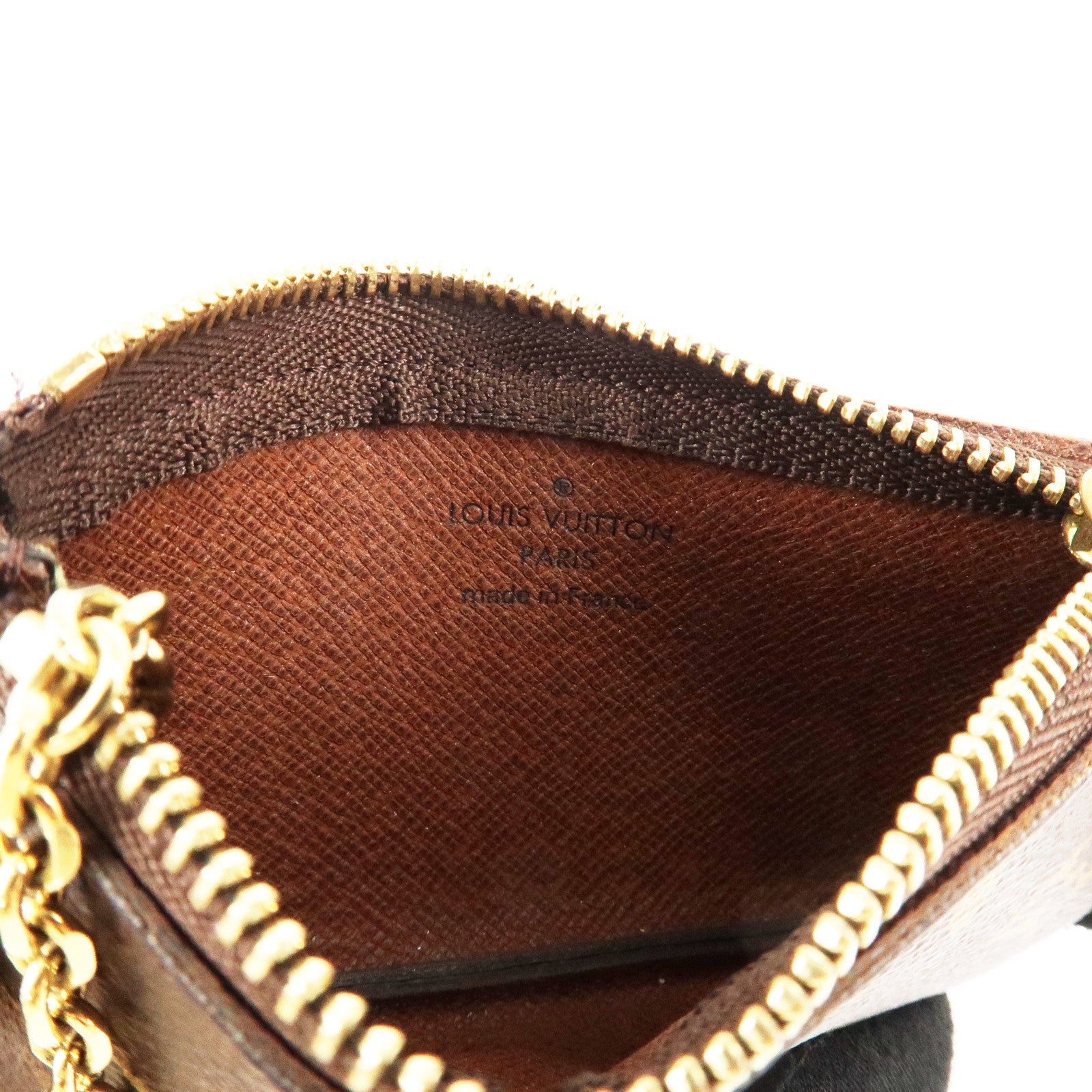 Louis Vuitton Monogram Pochette Cles Coin Case Key Case M62650 Used