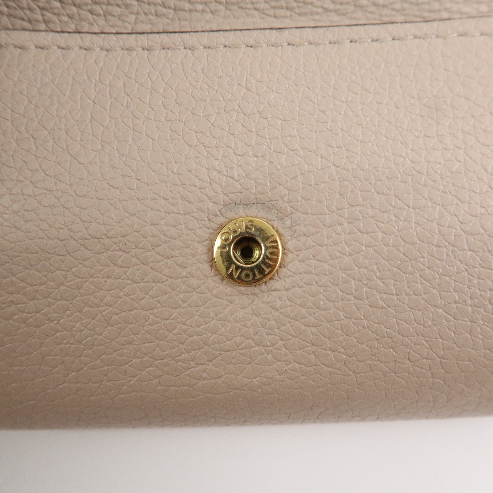 Louis Vuitton Portefeuille Lock Mini Wallet Greige M69340 Used