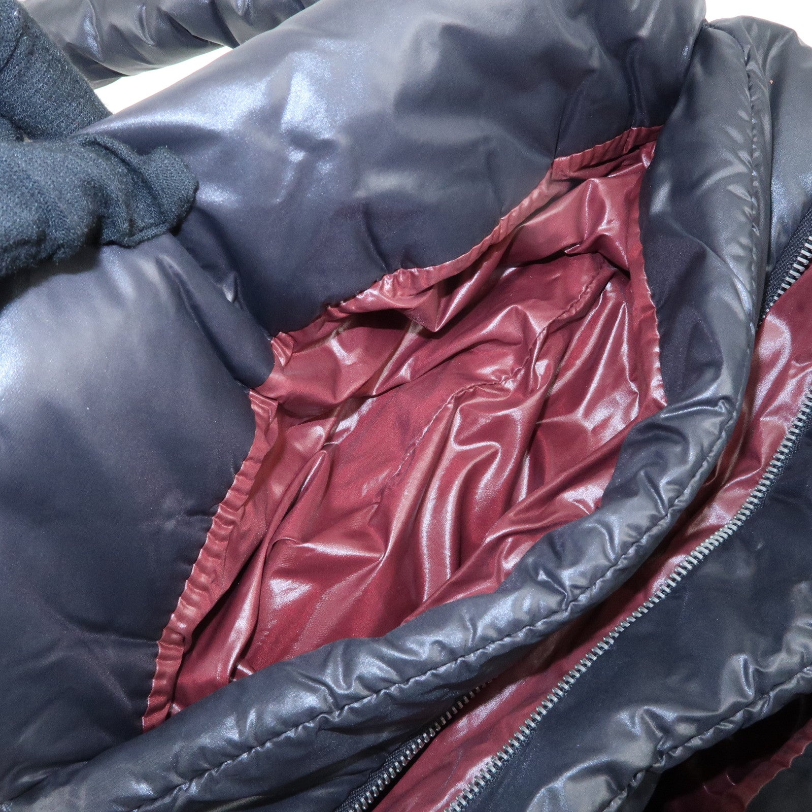 CHANEL COCO Cocoon Nylon Leather Tote Bag Hand Bag Black Used