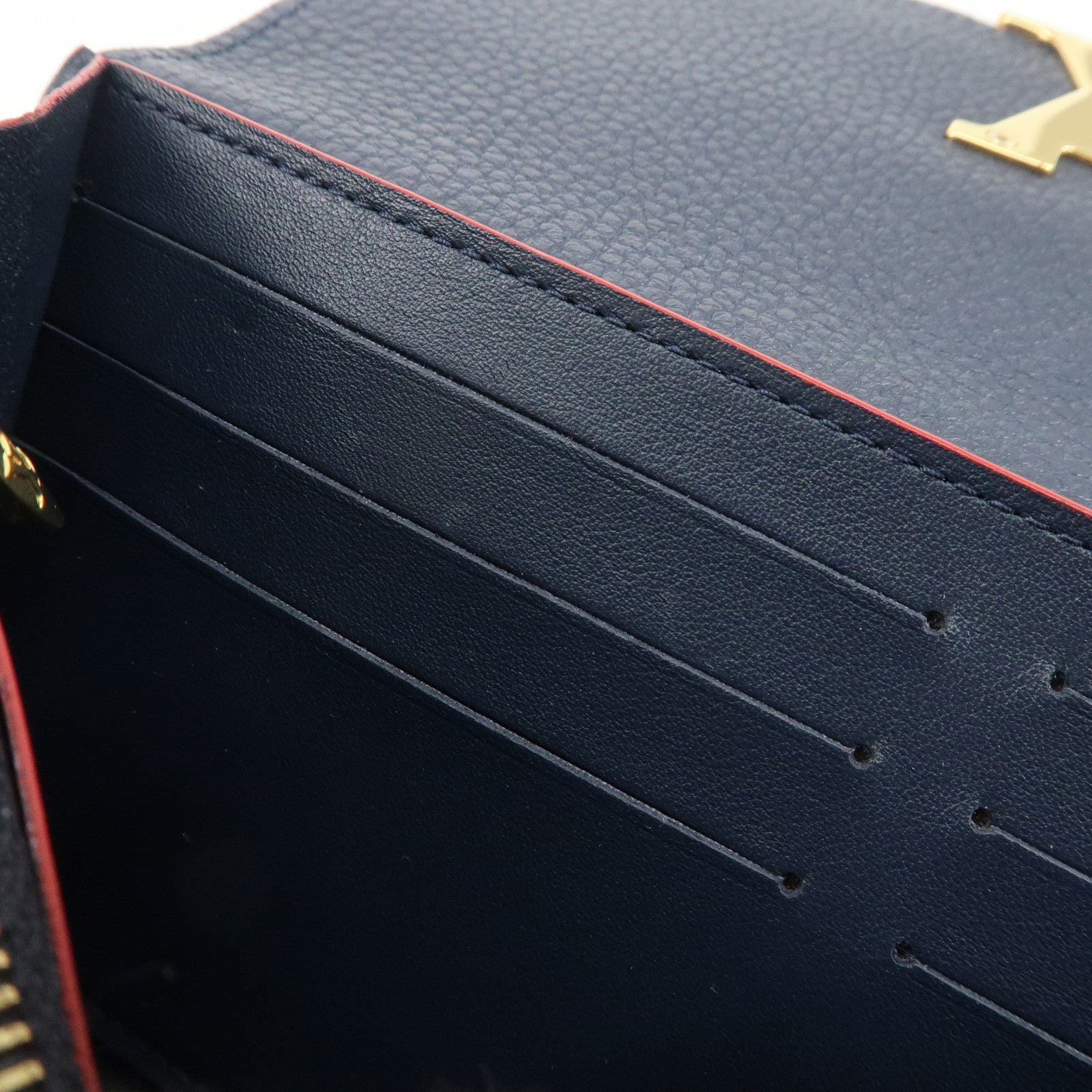 Louis Vuitton Portefeuille Capucines Long Wallet Navy M63739 Used