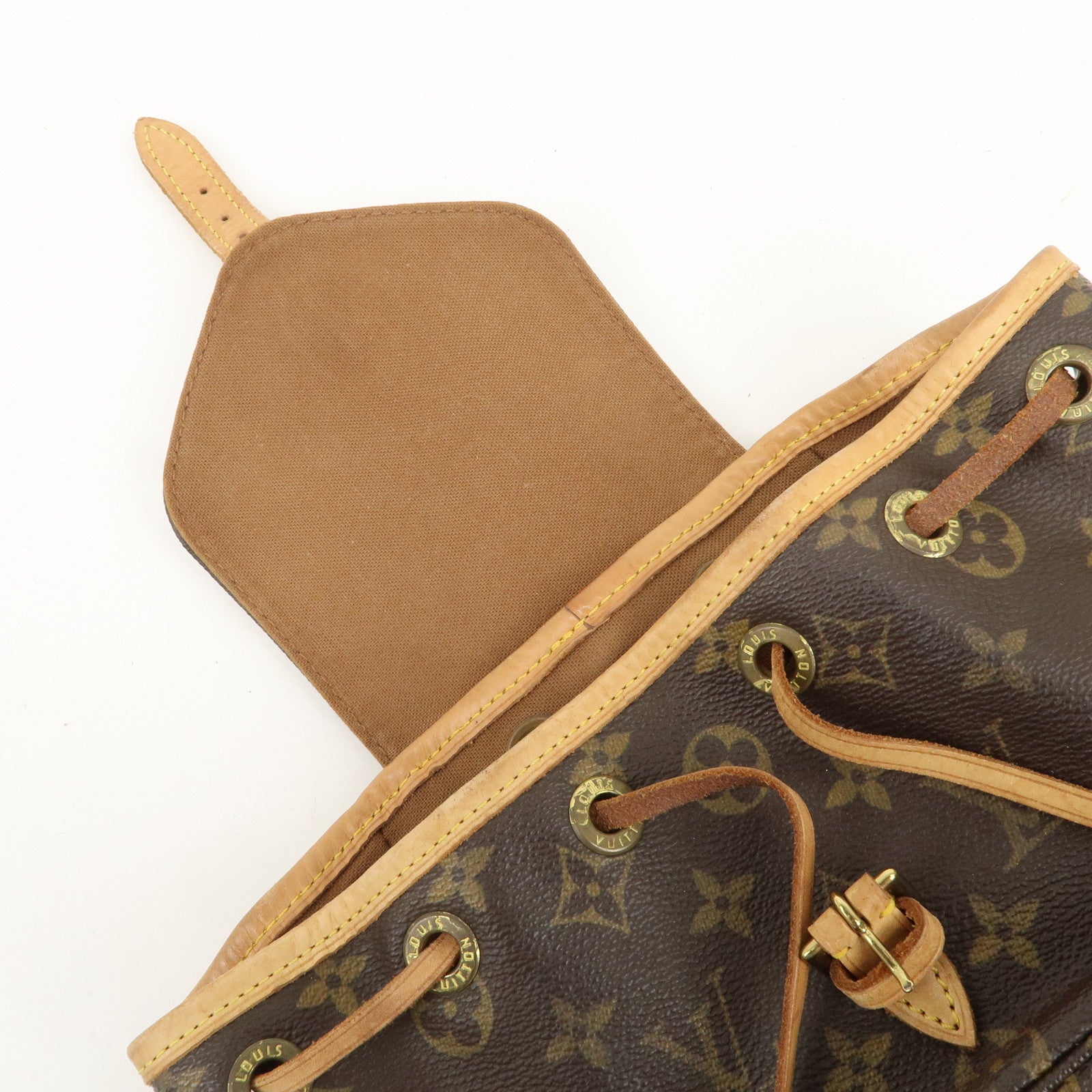 Louis Vuitton Monogram Mini Montsouris Backpack Bag M51137 Used