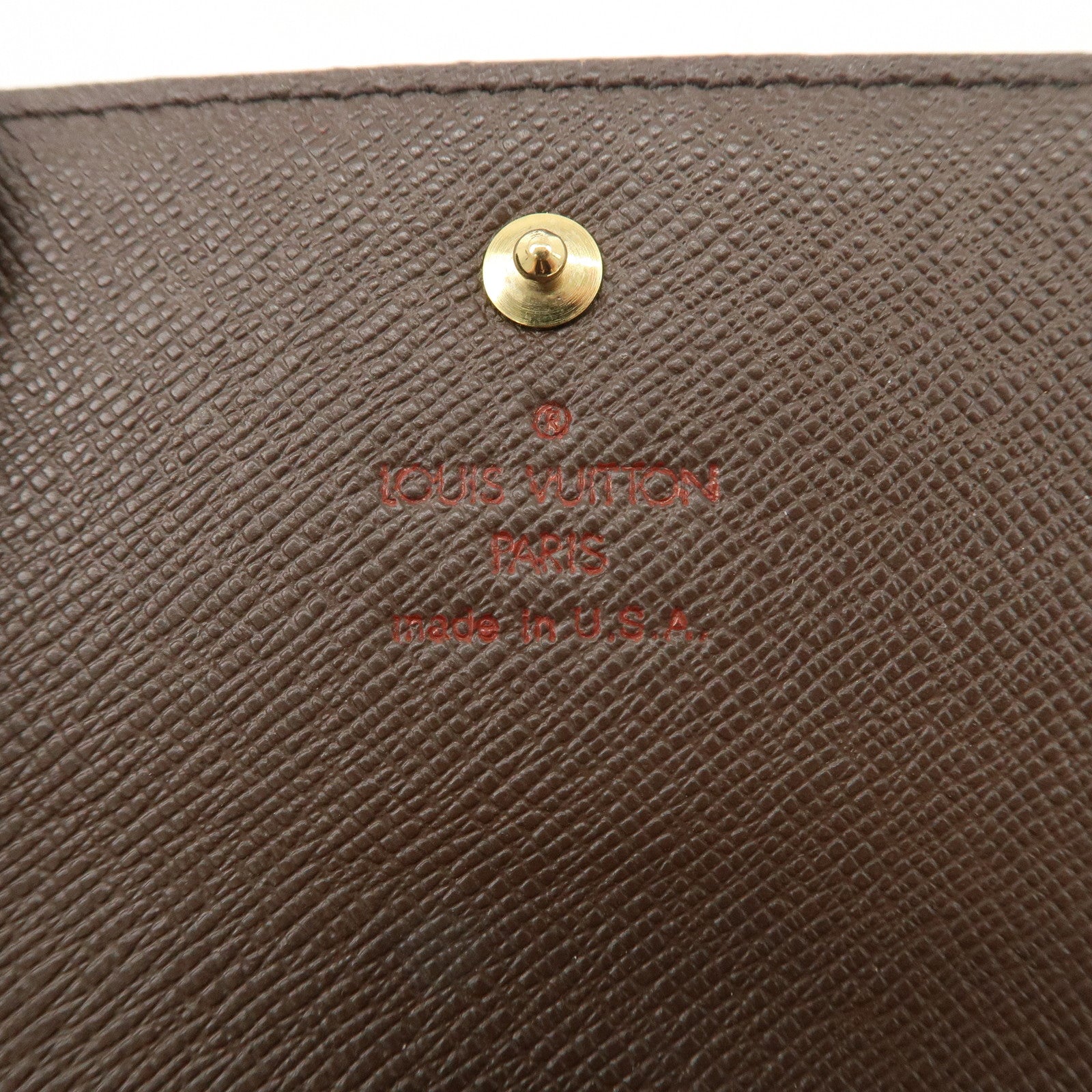 Louis Vuitton Damier Porte Monnaie Bier Carte Credit N61652 Used