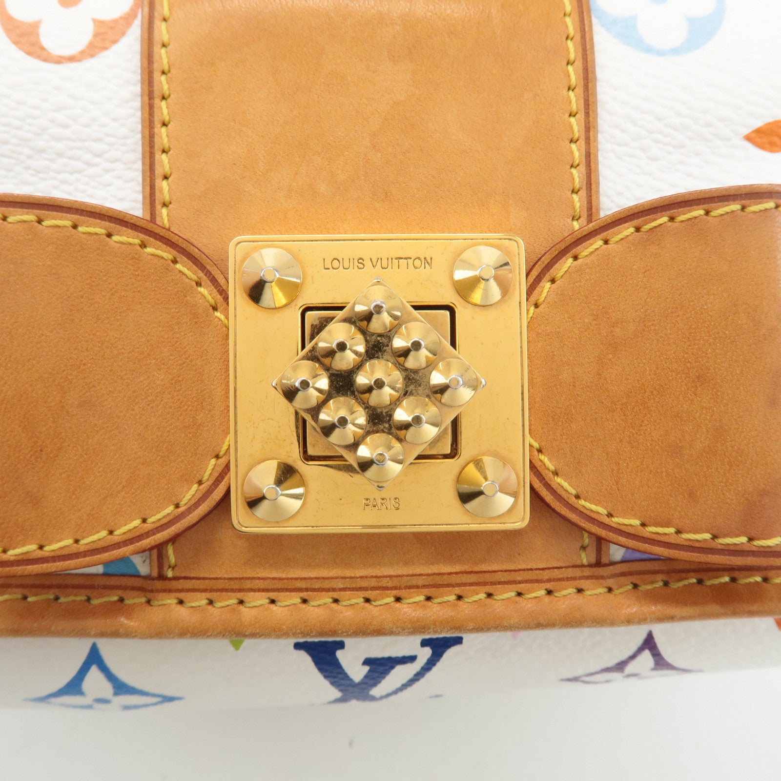 Louis Vuitton Monogram Multicolor Patti Shoulder Bag Blanc M40305 Used