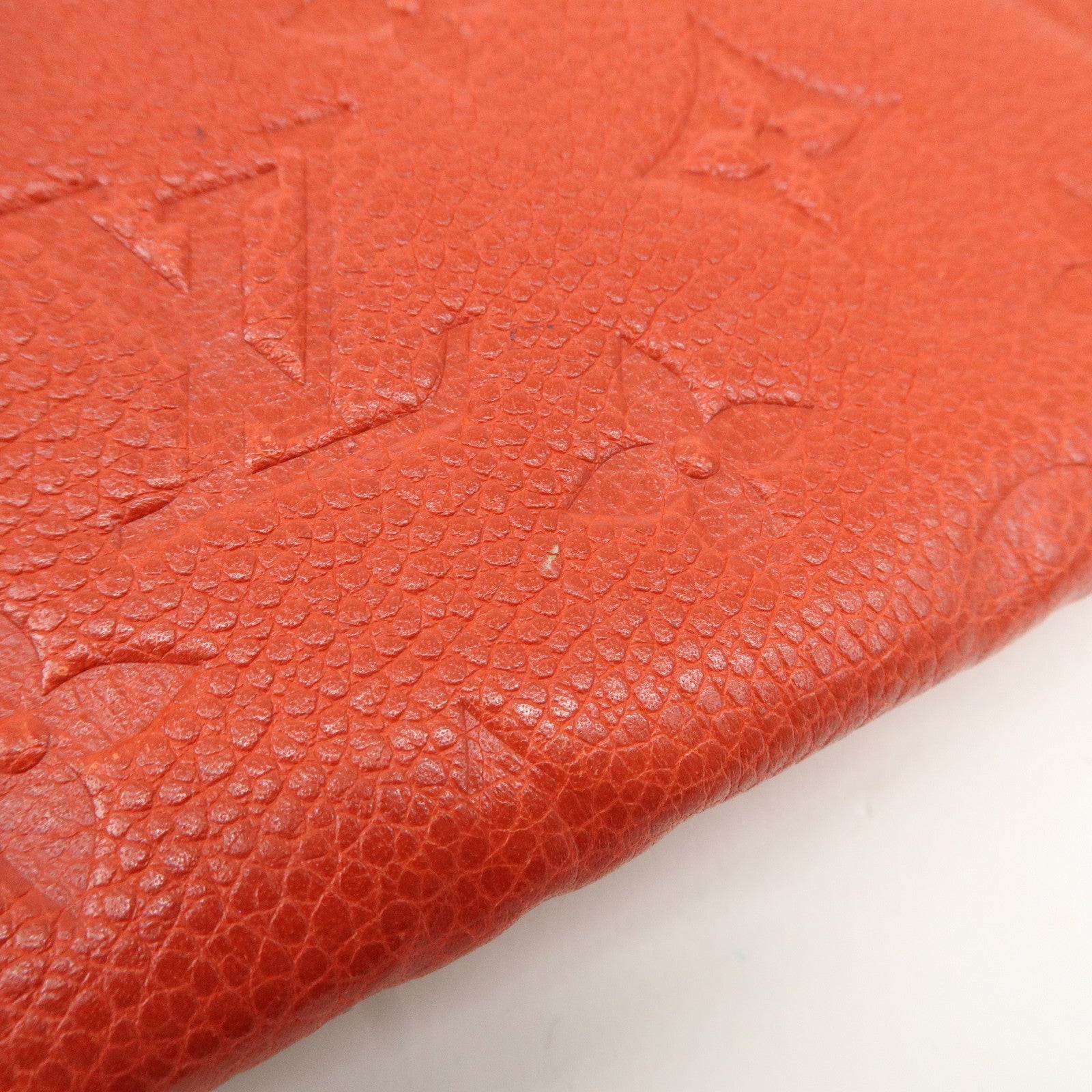 Louis Vuitton Monogram Empreinte Portefeuille Cerise Cion Case Used