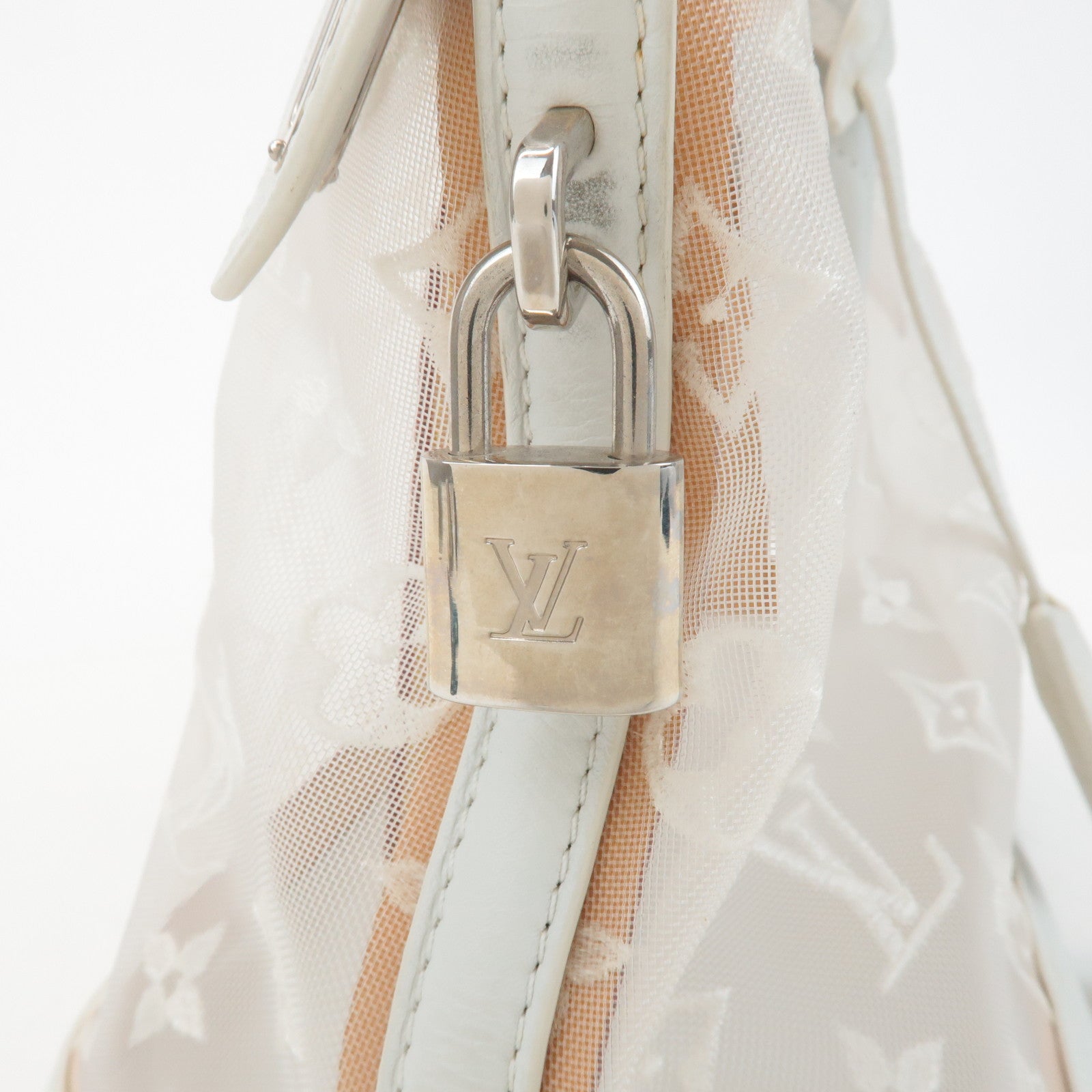 Louis Vuitton Monogram Transparence Lockit East West Bag M40701 Used