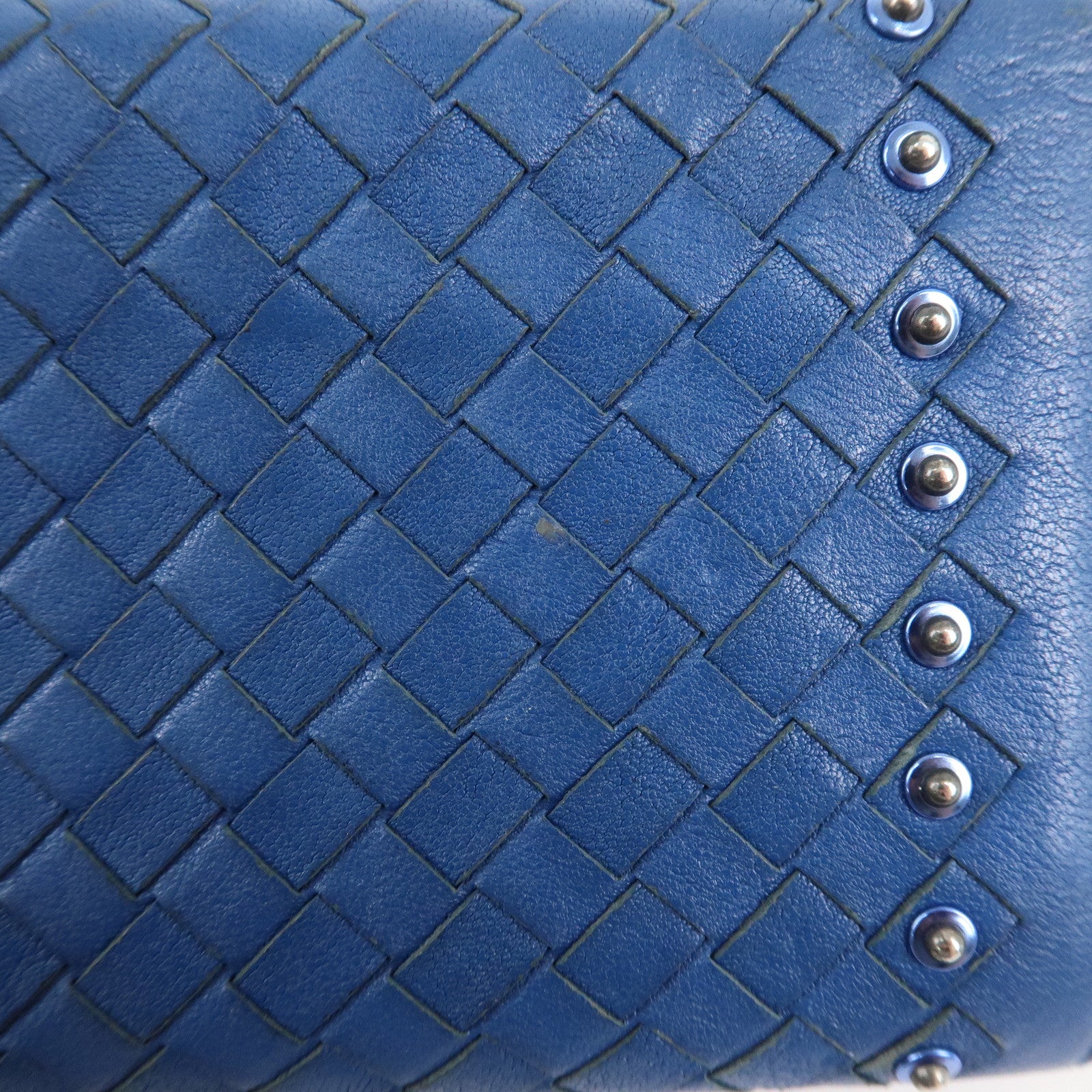 BOTTEGA VENETA Set of 2 Intrecciato Leather Long Wallet 114076 Used