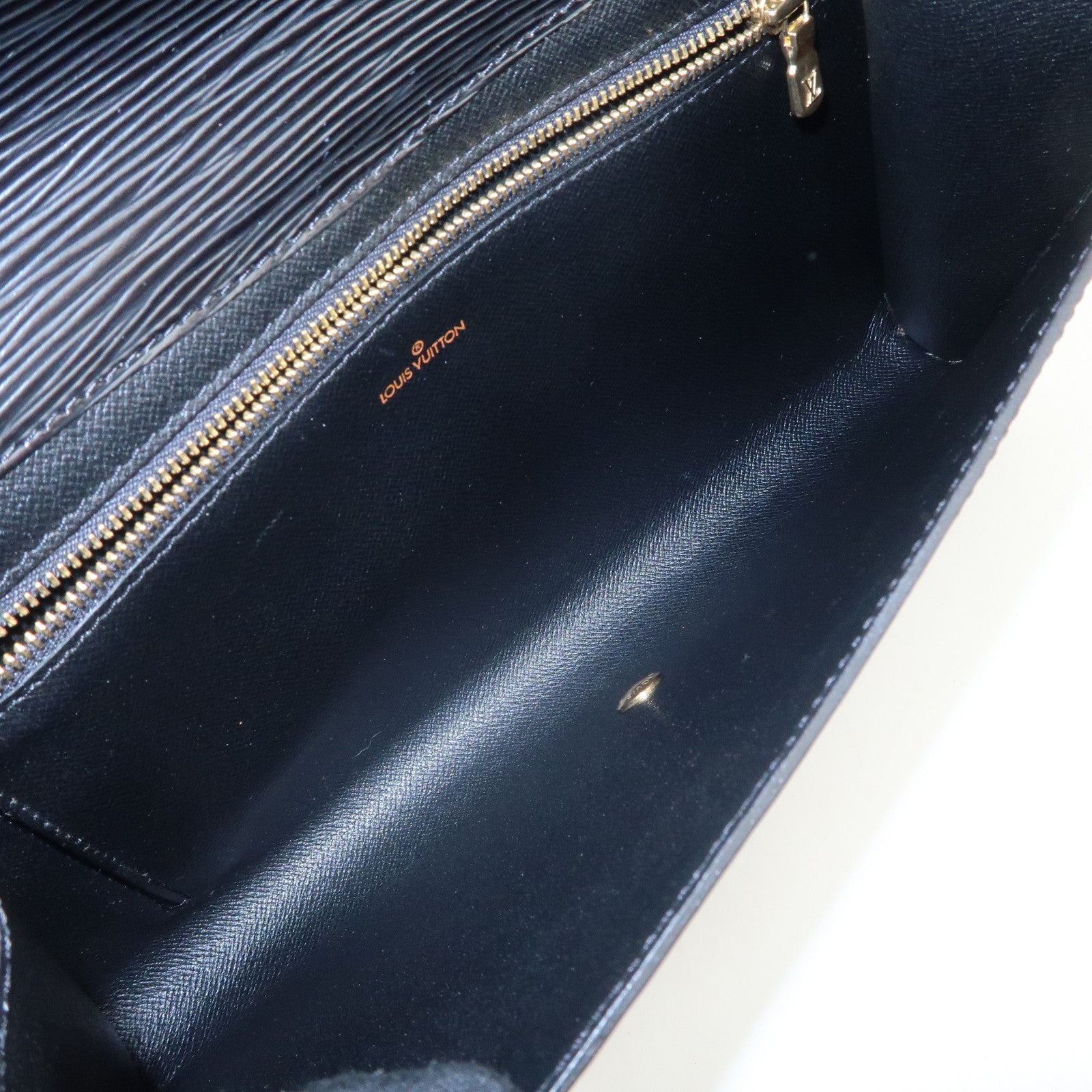 Louis Vuitton Epi Arts Deco Clutch Bag Purse Noir M52632 Used