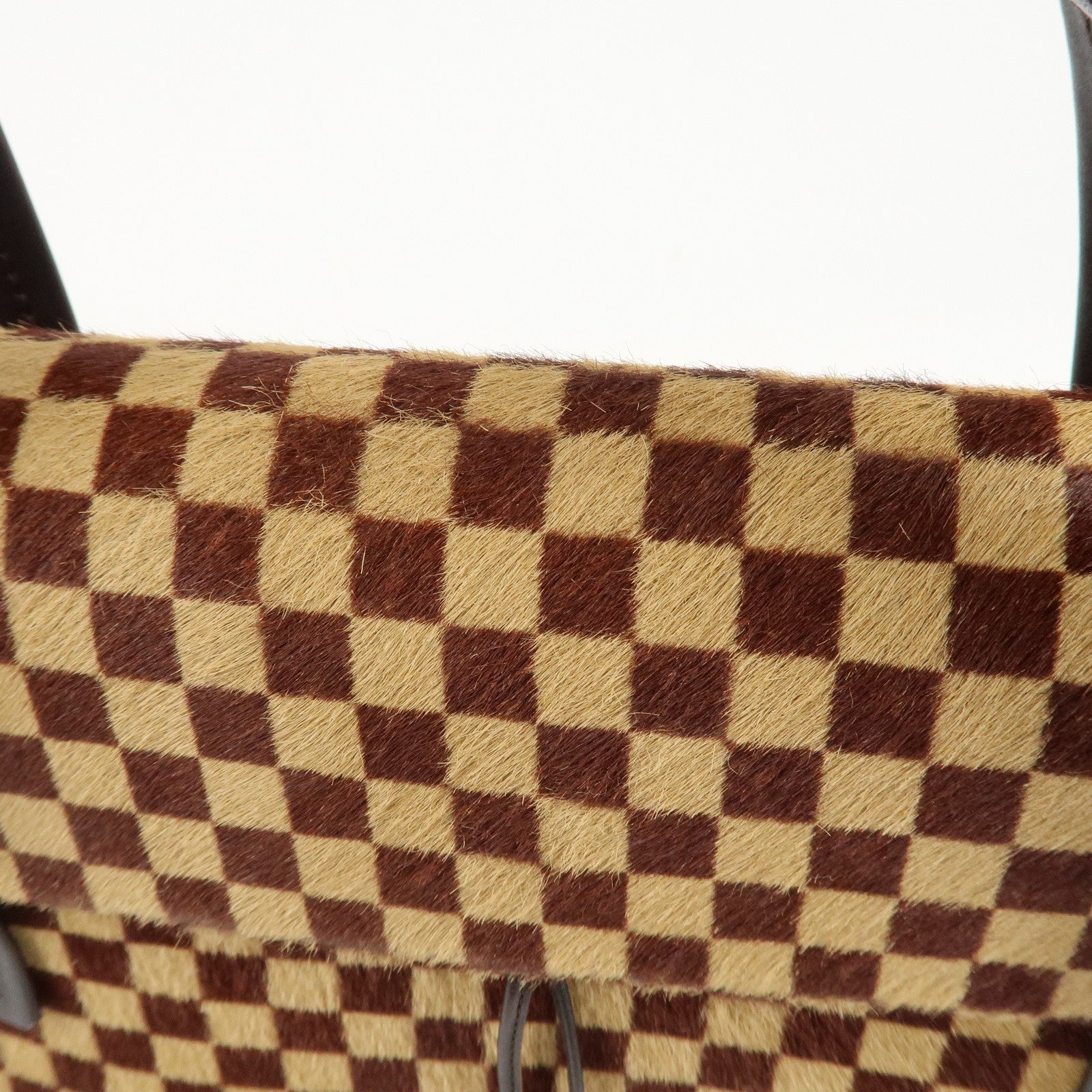 Louis Vuitton Damier Sauvage Lion Hand Bag Beige Brown M92131 Used