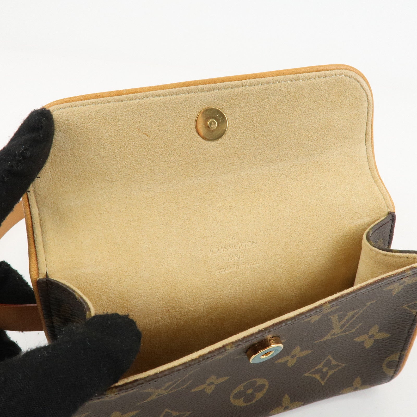 Louis Vuitton Monogram Pochette Florentine Waist Bag Belt XS Used
