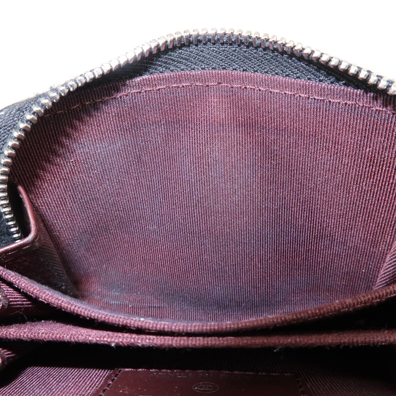 CHANEL Matelasse Caviar Skin Around Zipper Coin Case Black AP0216 Used