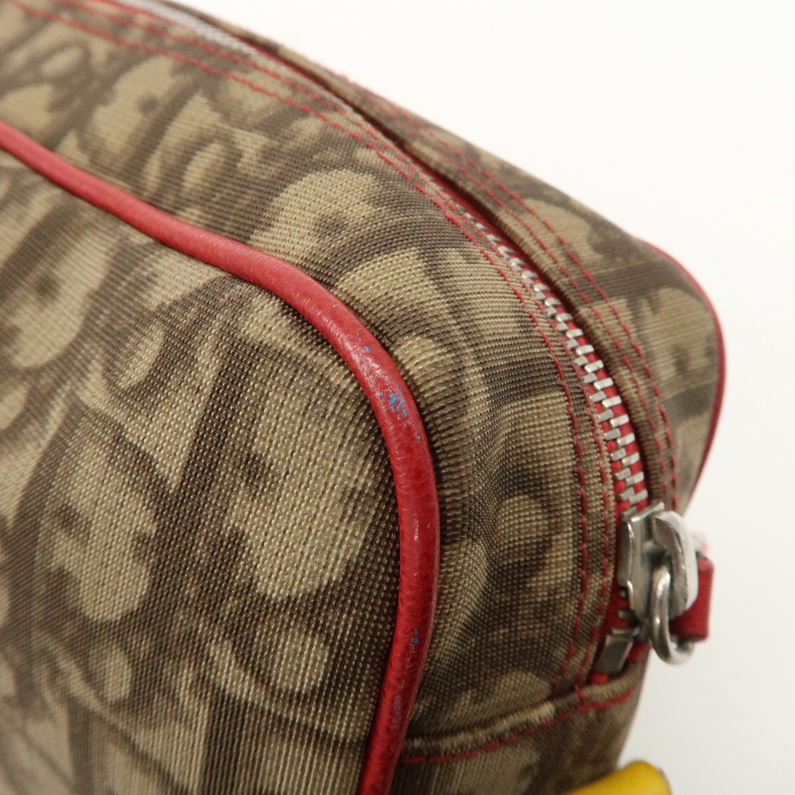 Christian Dior Rasta Trotter PVC Leather Shoulder Bag Brown Used