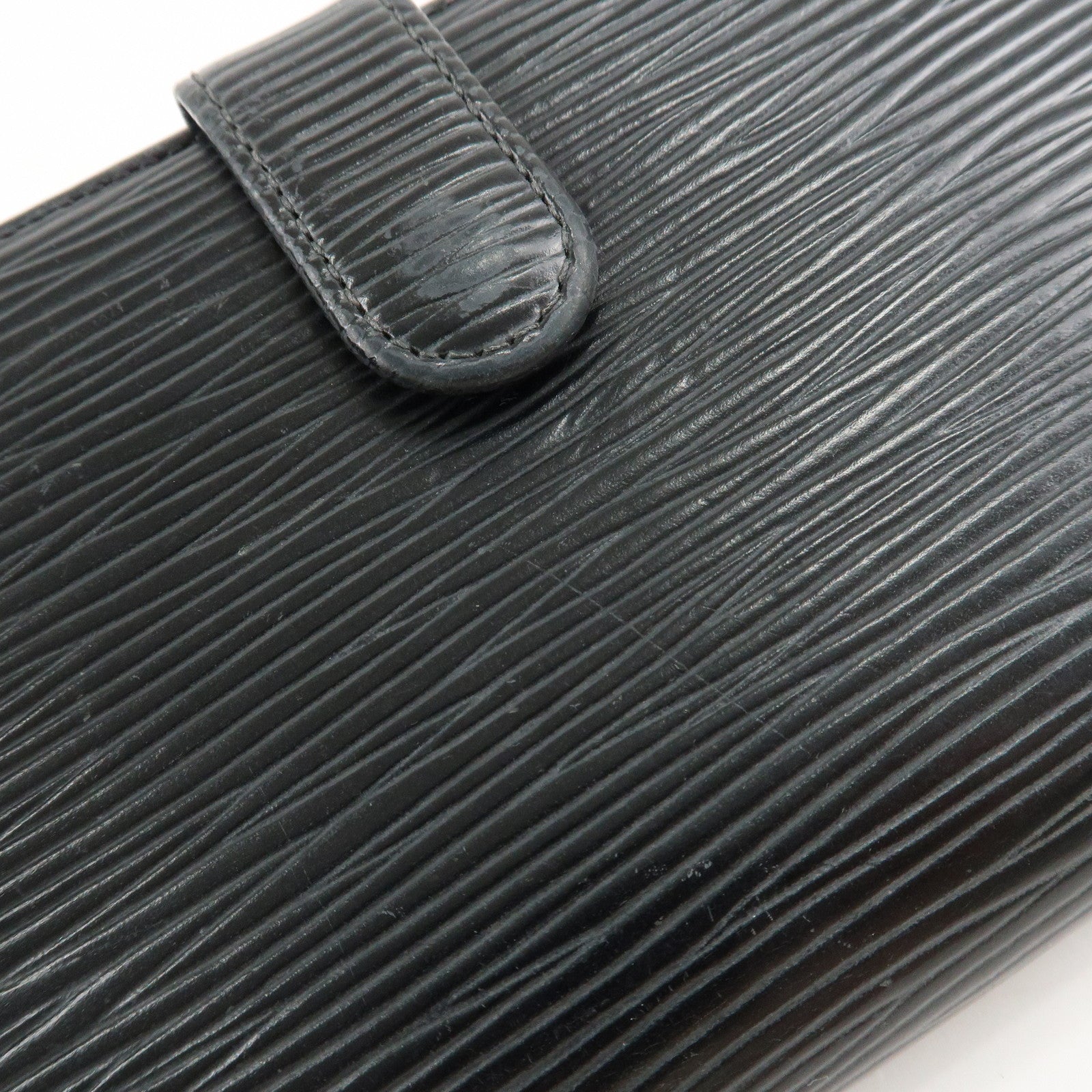 Louis Vuitton Epi Set of 2 Bi-fold Wallet Noir M63642 M63552 Used