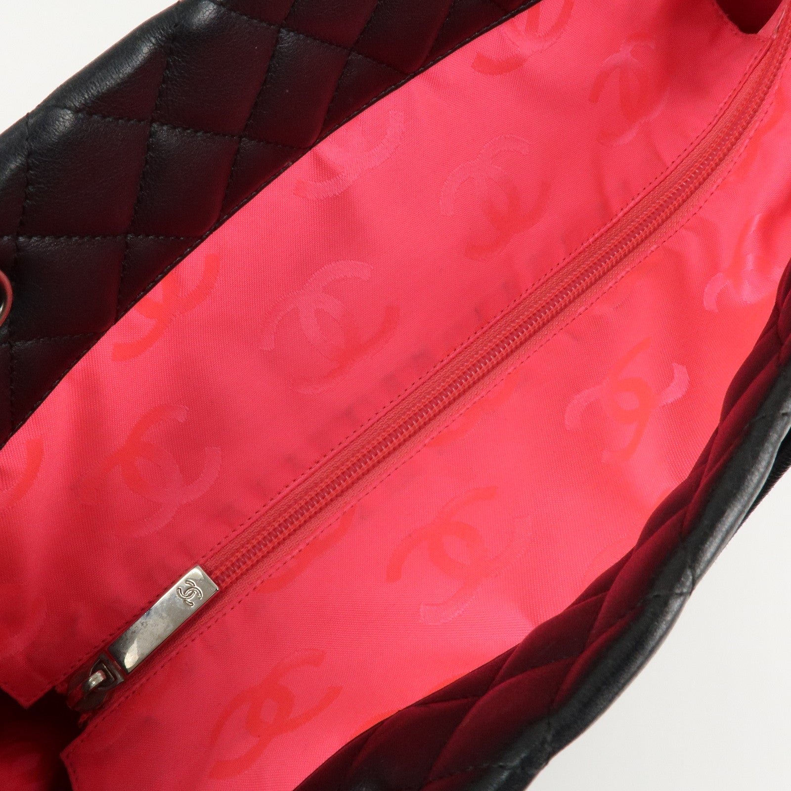 CHANEL COCO Mark Cambon Line Lambskin Large Tote Bag A25169 Used