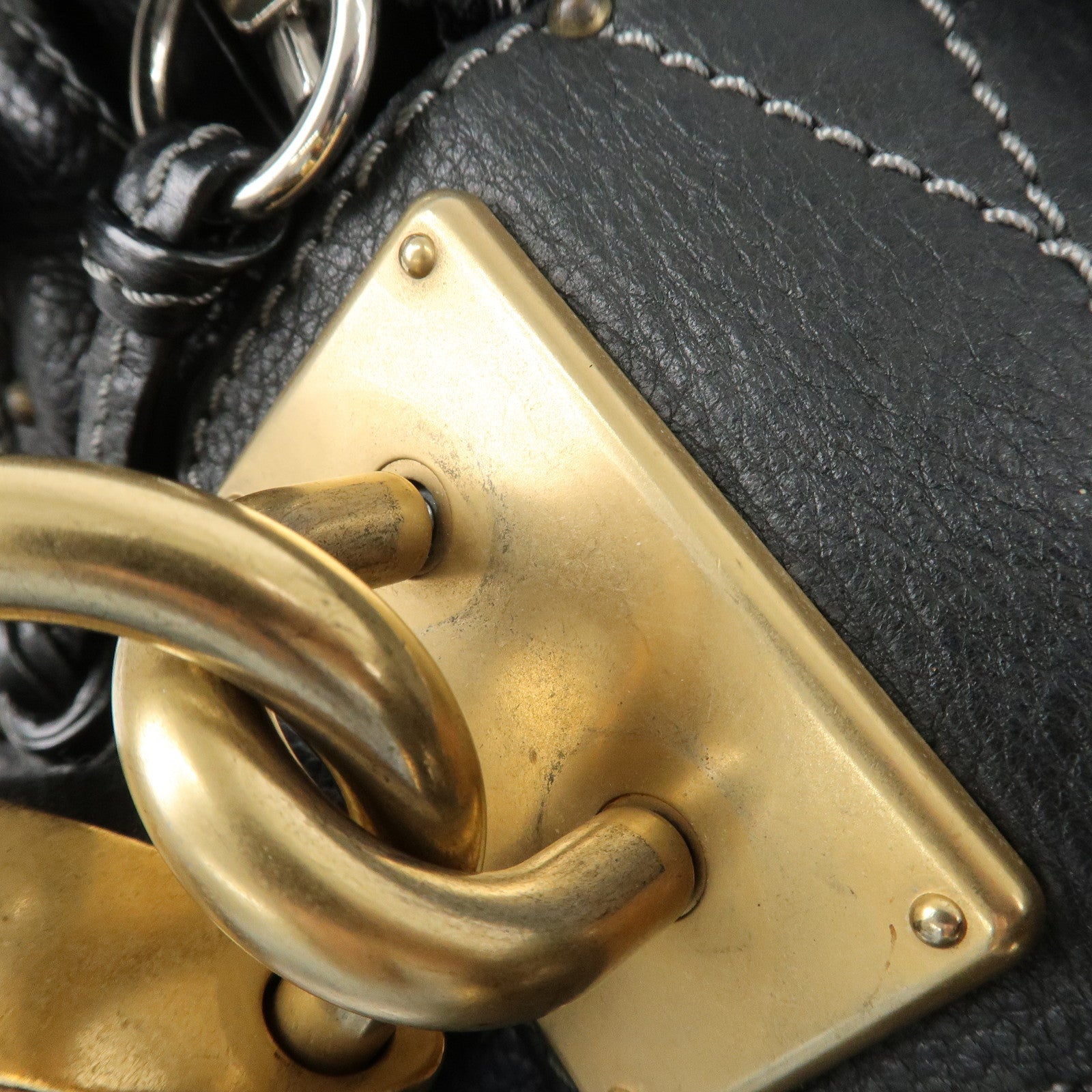 Chloe Paddington Leather Hand Bag Shoulder Bag Medium Used