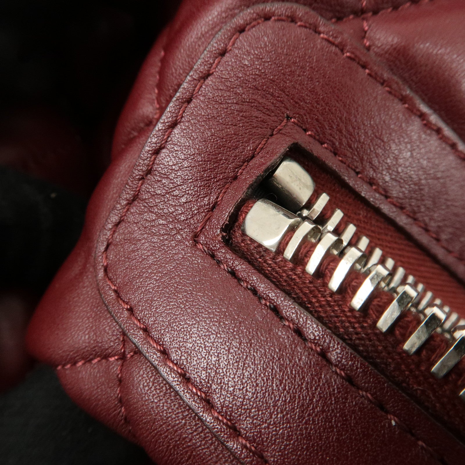 CHANEL COCO Cocoon Lamb Skin Tote Bag Shoulder Bag MM Black A47107 Used