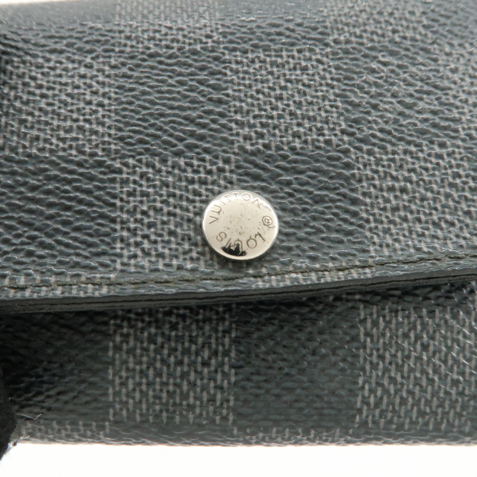 Set of 2 Louis Vuitton Taiga Damier Graphite KeyCase M30500 N62662 Used