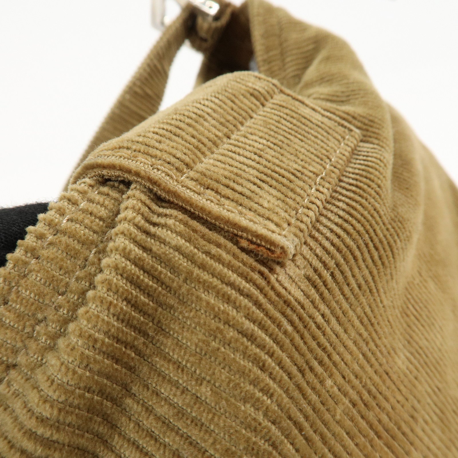 FENDI Corduroy Shoulder Bag Hand Bag Brown 26727 Used