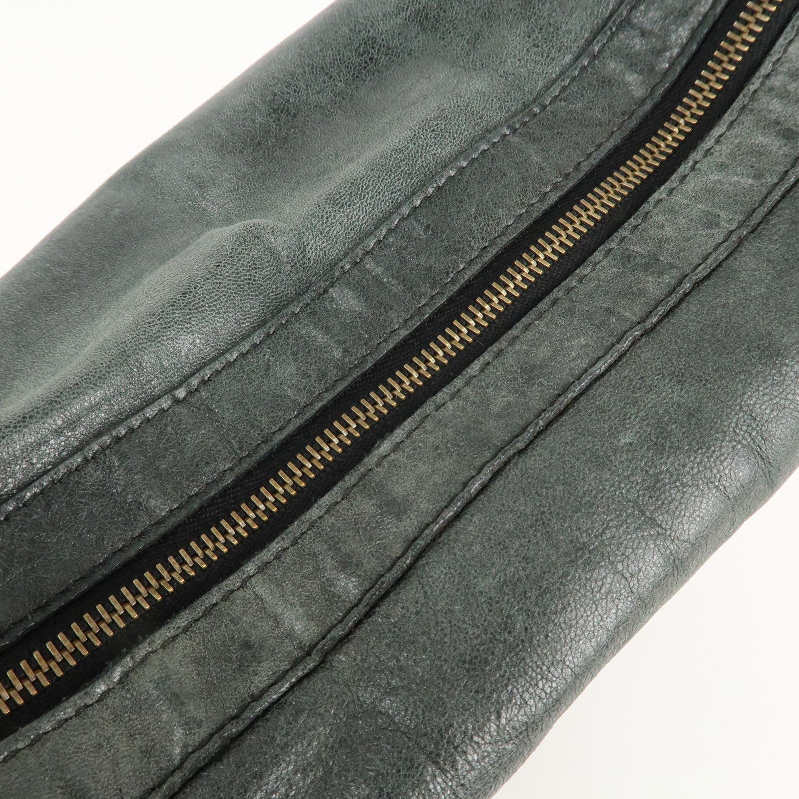 BALENCIAGA The Day Leather Shoulder Bag Black 140442 Used