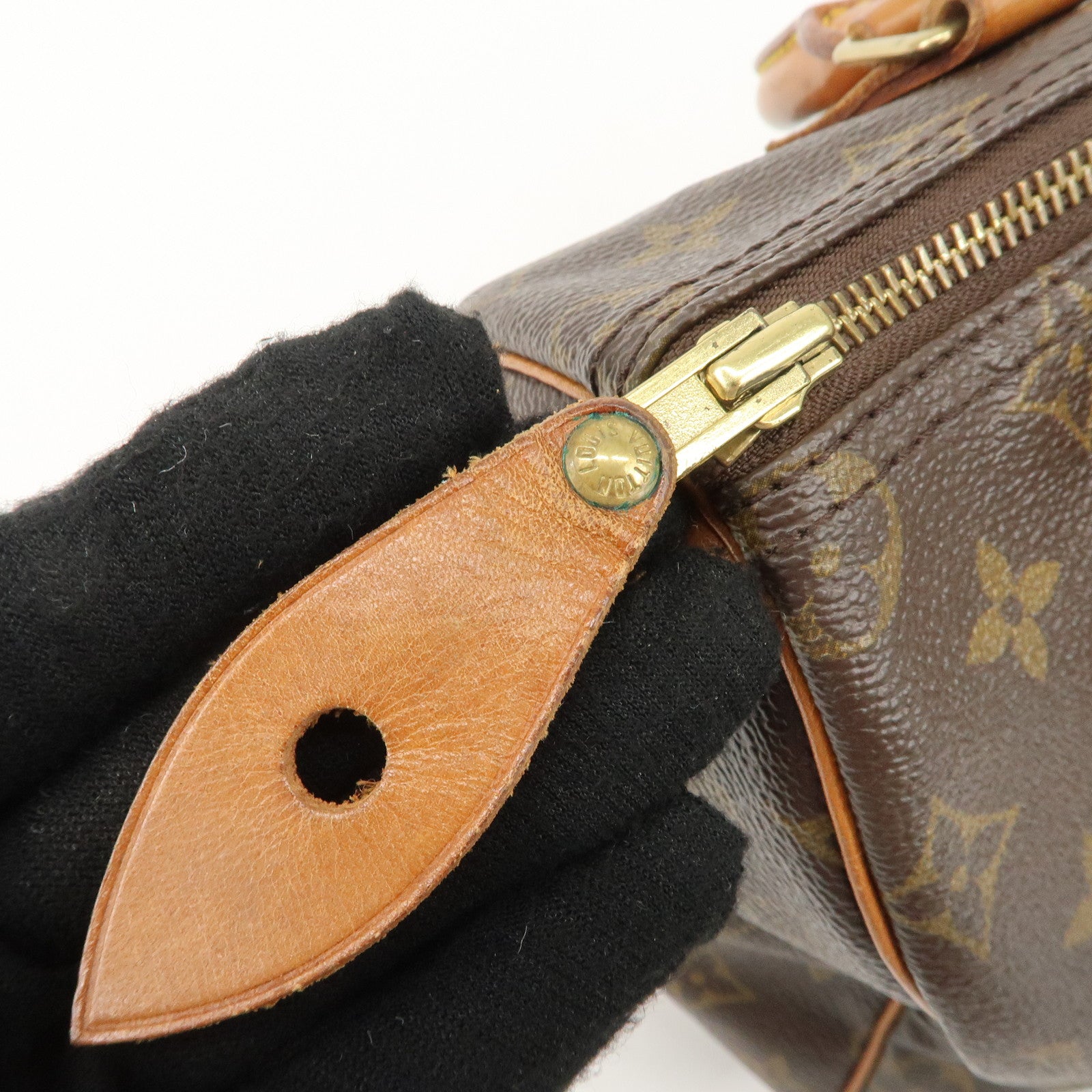 Louis Vuitton Monogram Speedy 25 Hand Bag Boston Bag M41528 Used