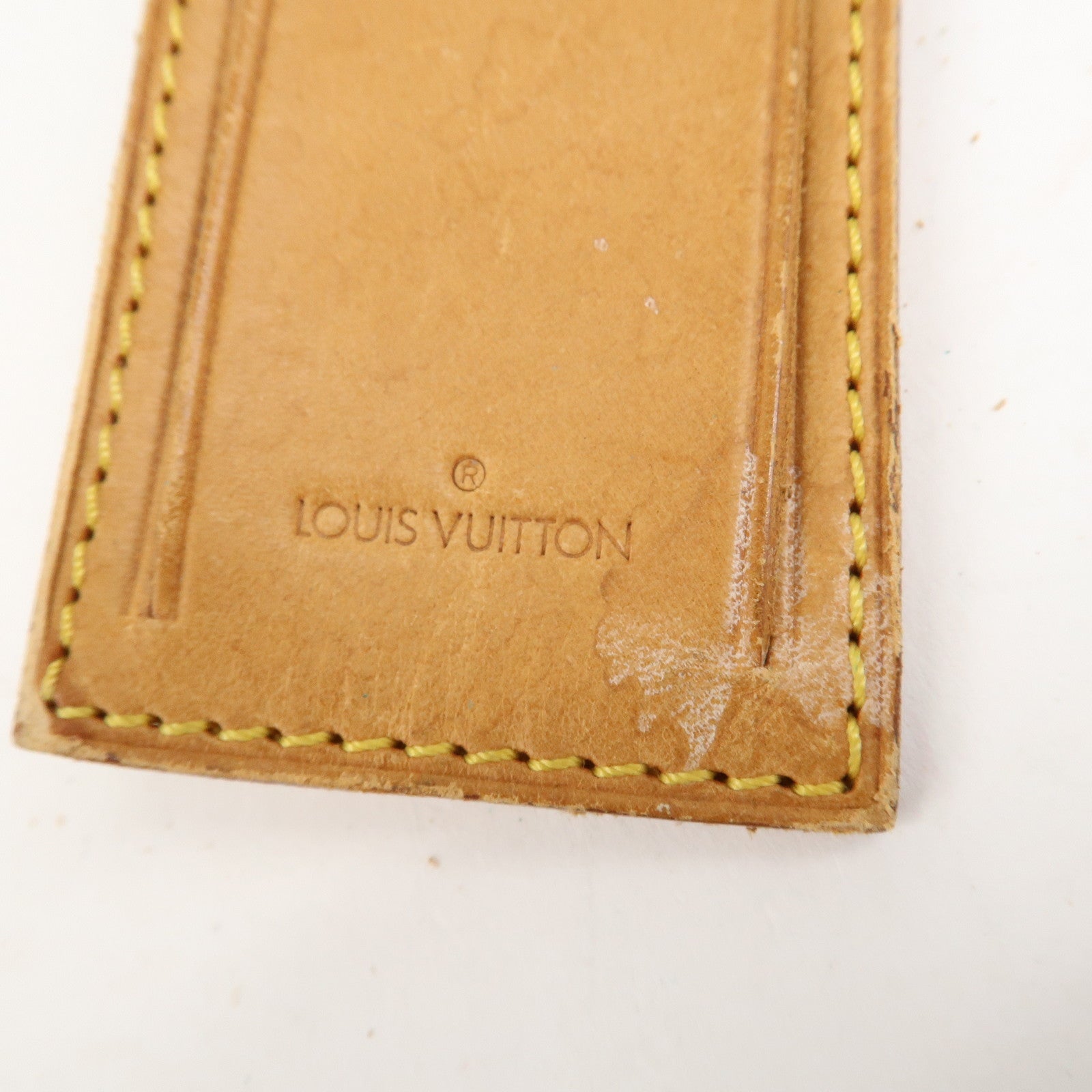 Louis Vuitton Set of 10 Leather Name Tag & Poignet Natural Used