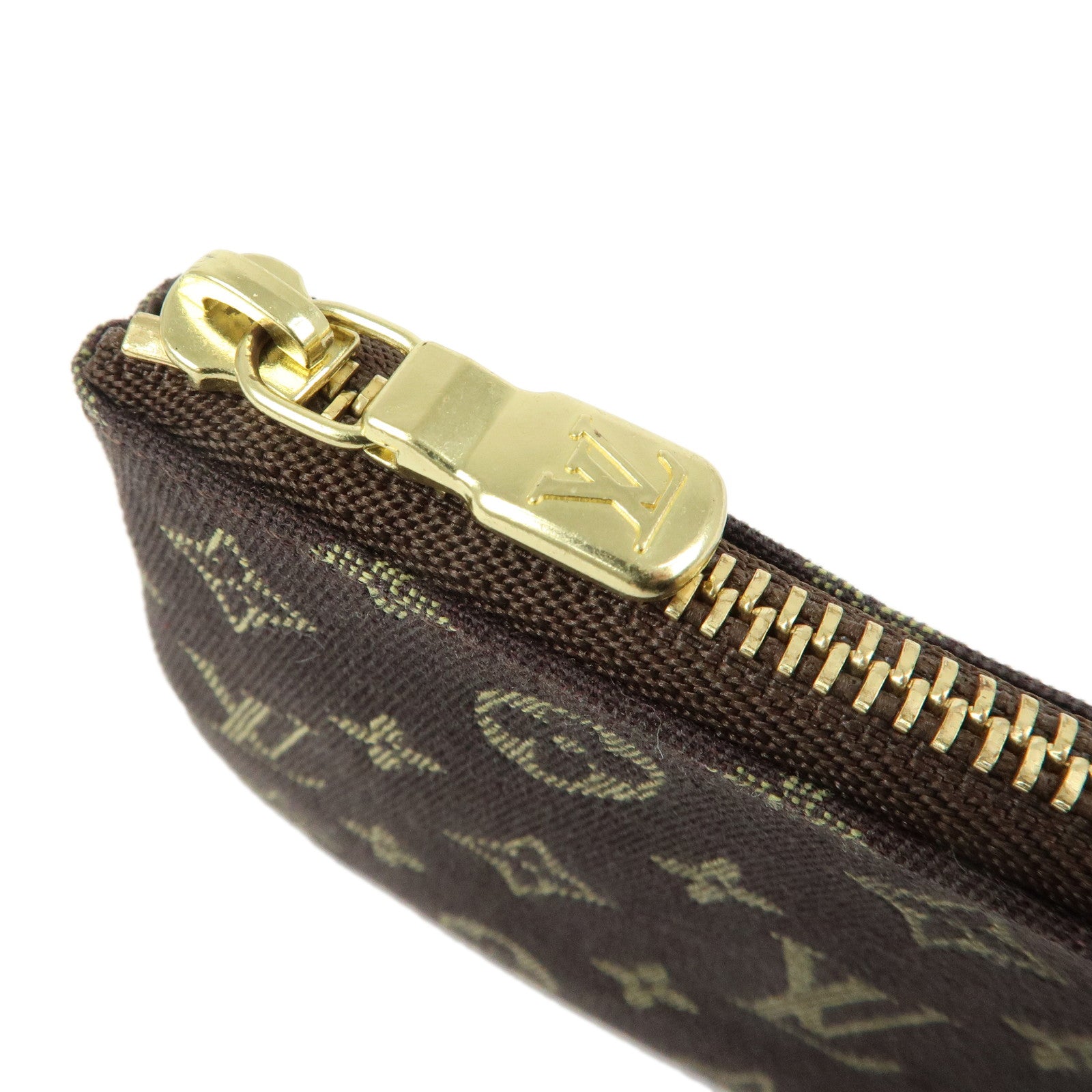 Louis Vuitton Monogram Mini Lin Pochette Cles Coin Case M95230