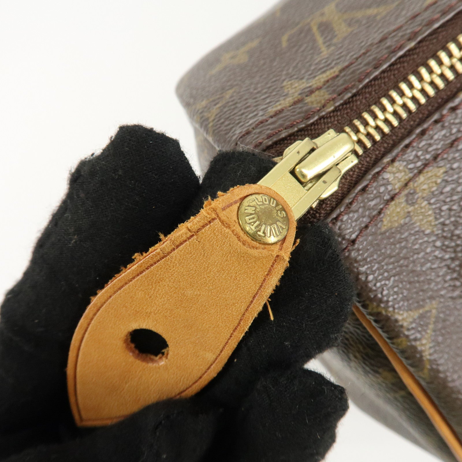 Louis Vuitton Monogram Speedy 40 Hand Bag Boston Bag M41522 Used