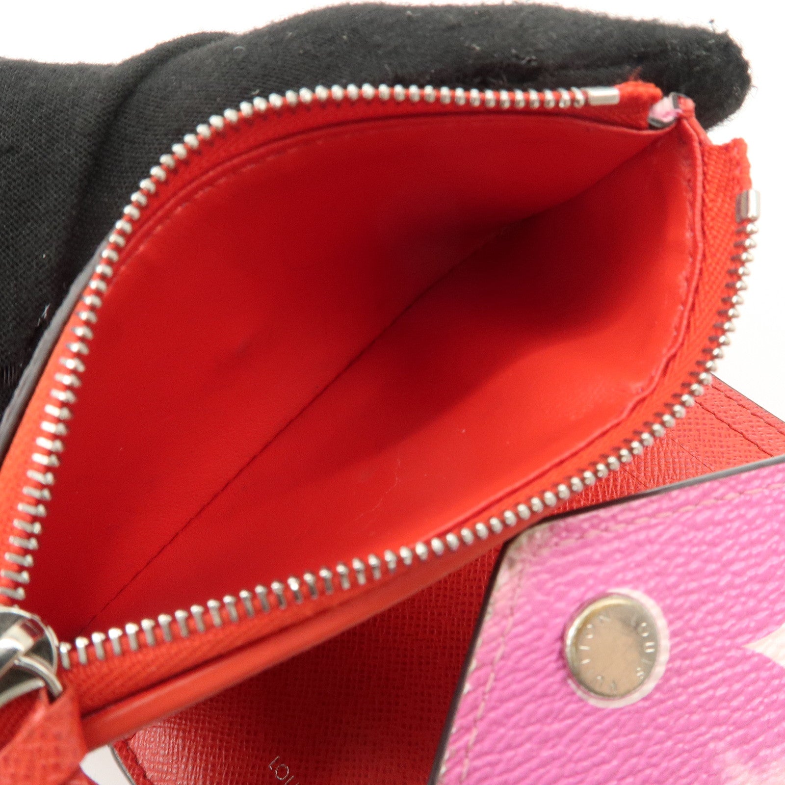 Louis Vuitton Escal Portefeuille Victorine Wallet Rouge M68842 Used