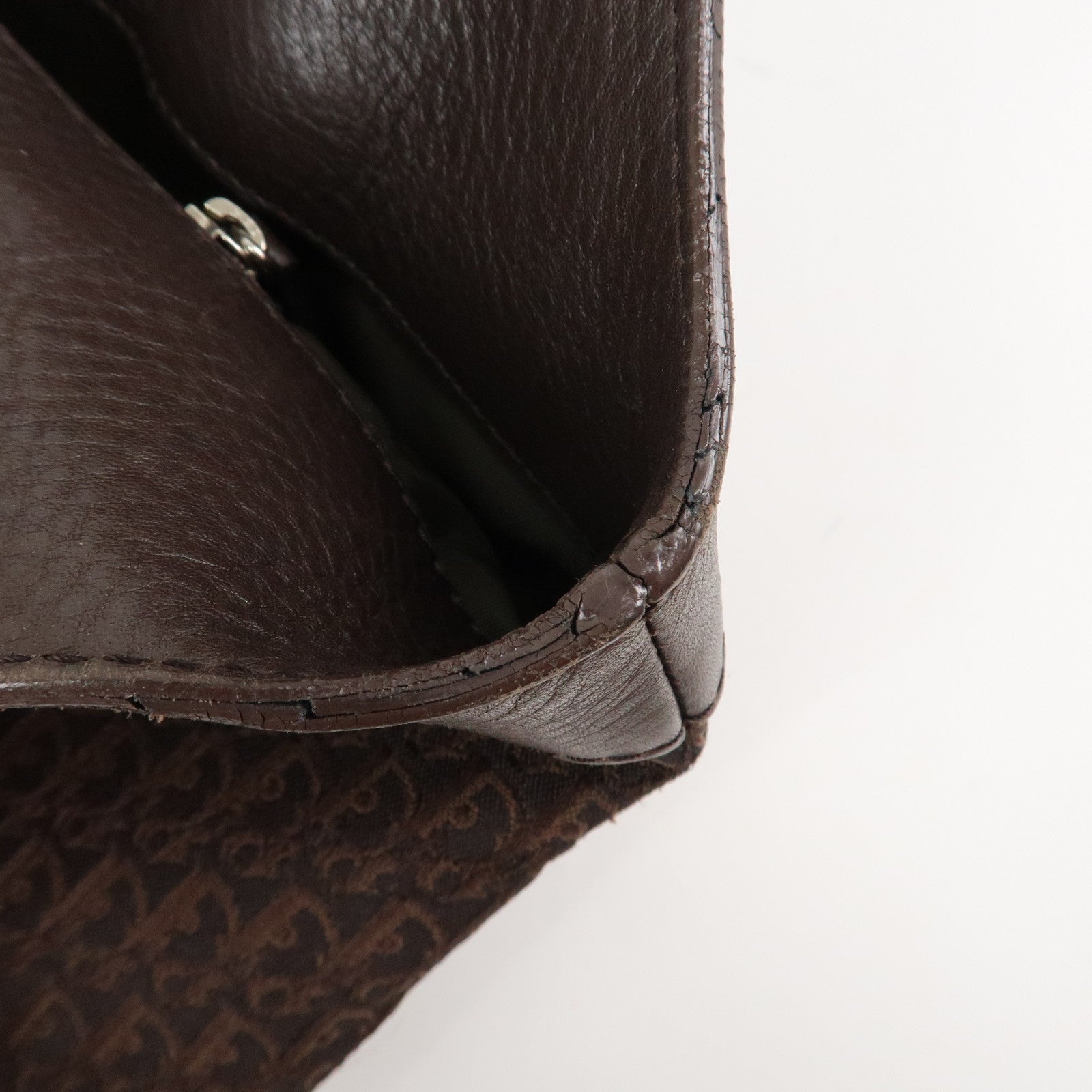 Christian Dior Trotter Street Chic Canvas Leather Hand Bag Used