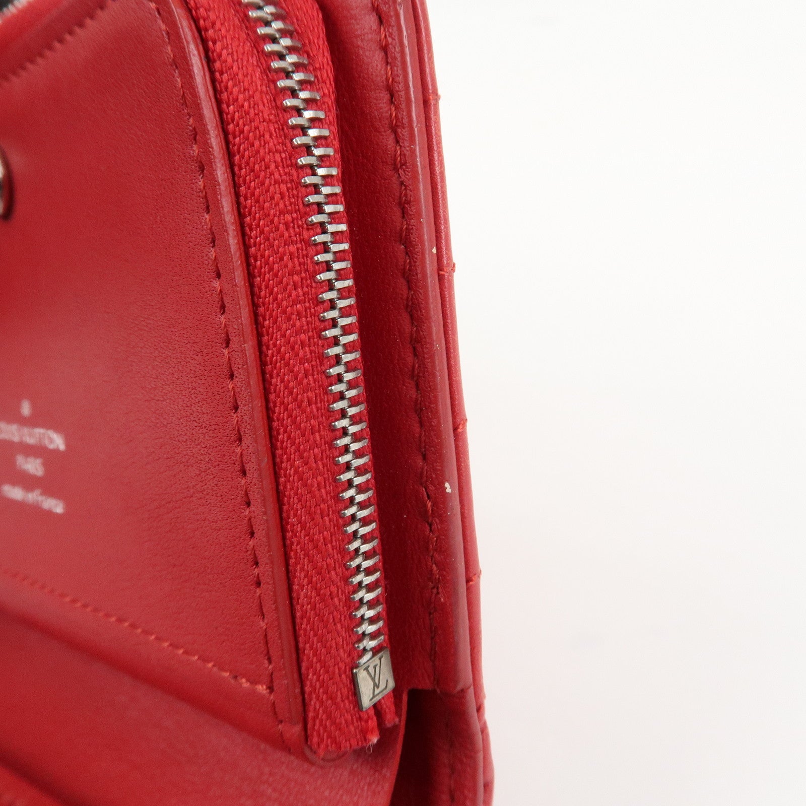 Louis Vuitton Zipped Compact Wallet Rouge M63790 Used