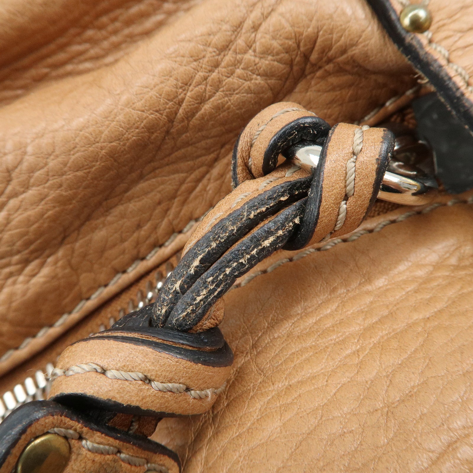 Chloe Paddington Leather Shoulder Bag Hand Bag Brown Used