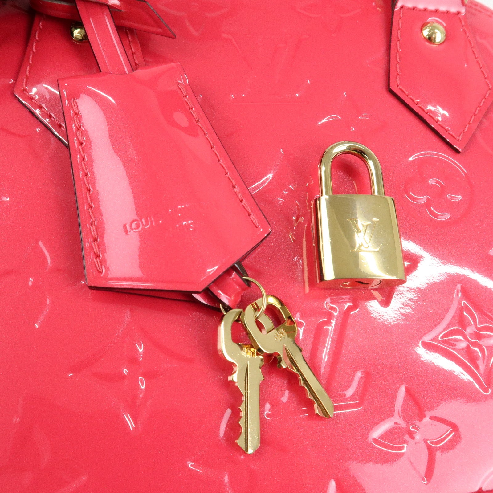 Louis Vuitton Monogram Vernis Alma BB 2Way Bag Rose Indien M91771 Used
