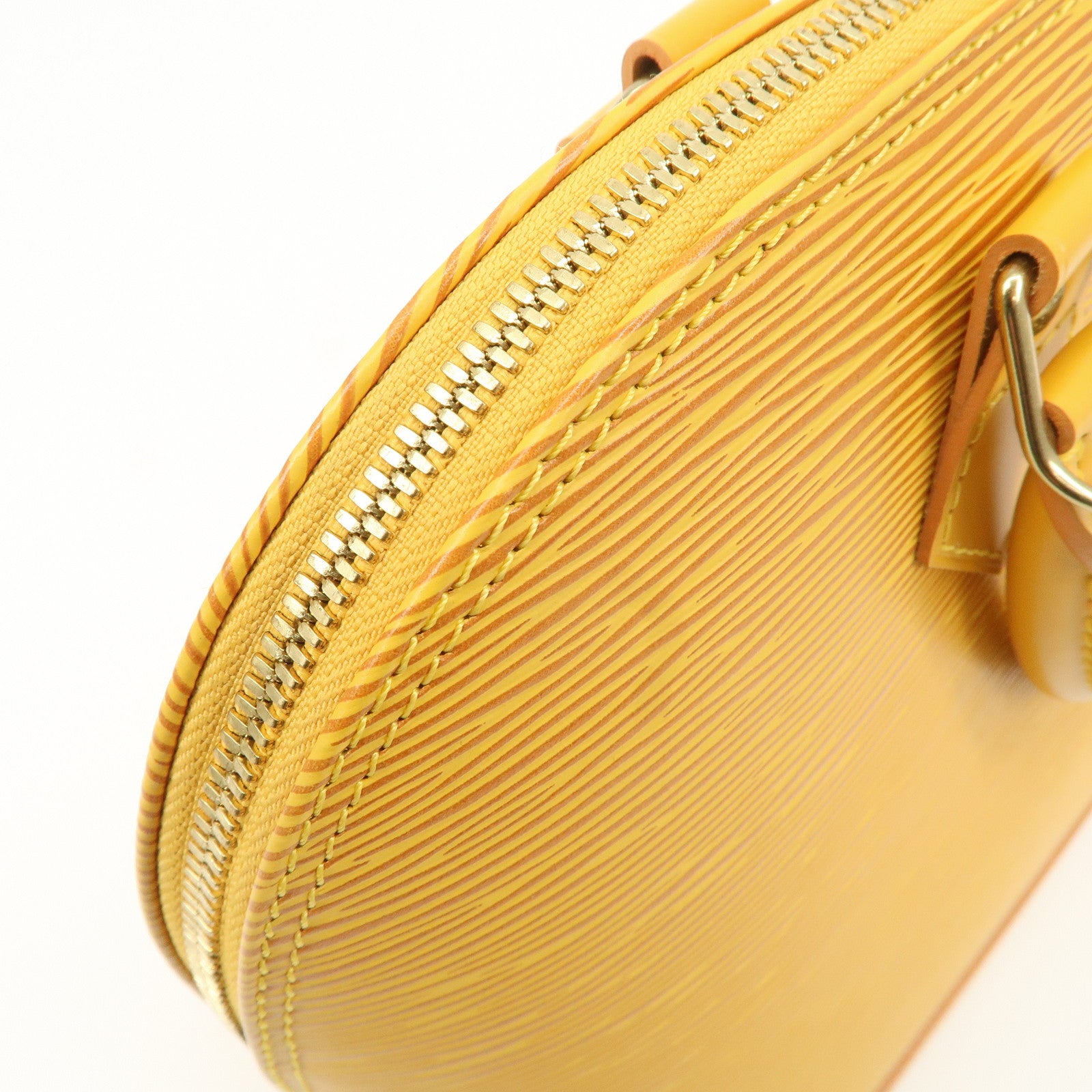 Louis Vuitton Epi Alma PM Hand Bag Tassili Yellow M52149 Used