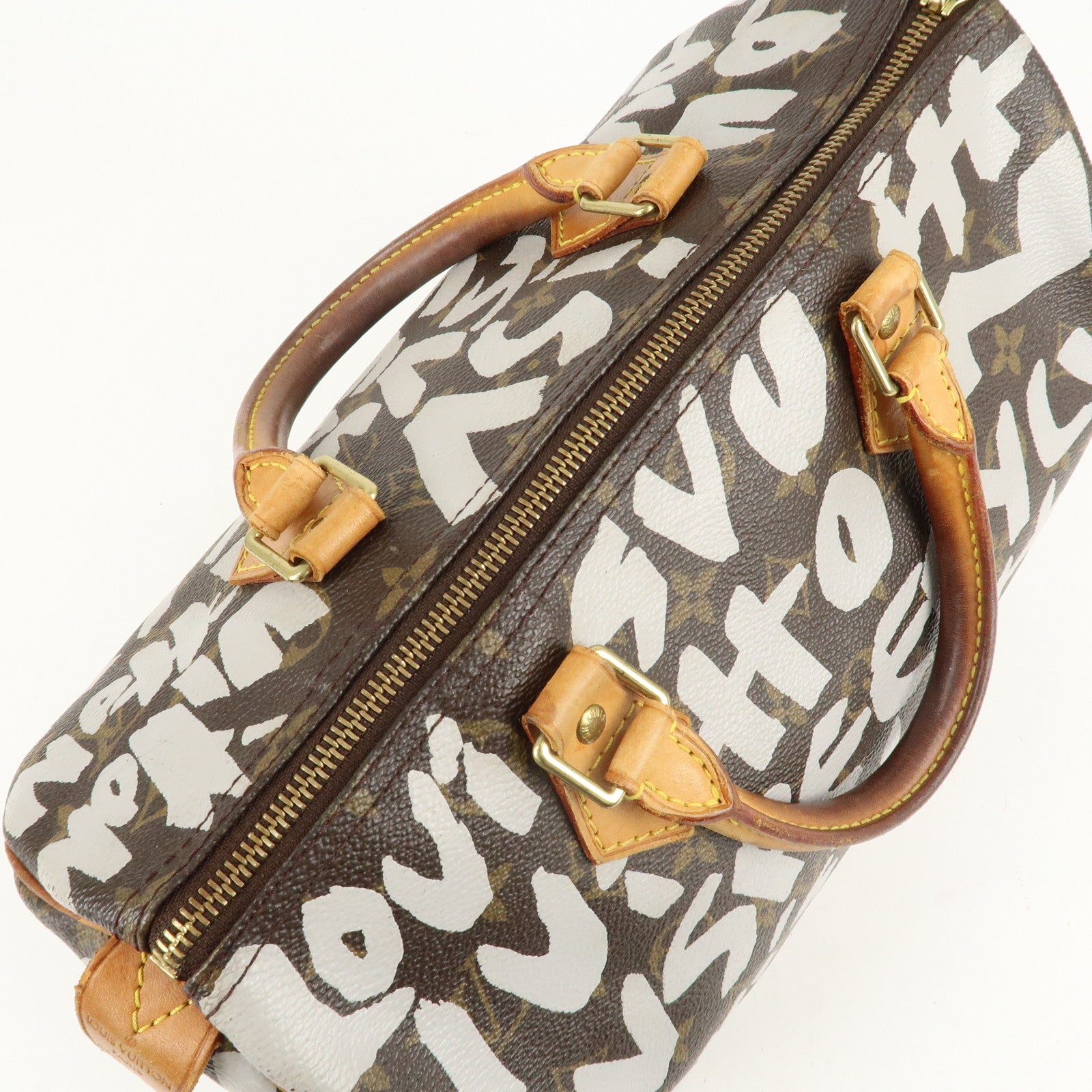 Louis Vuitton Monogram Graffiti Speedy 30 Boston Bag M92195 Used