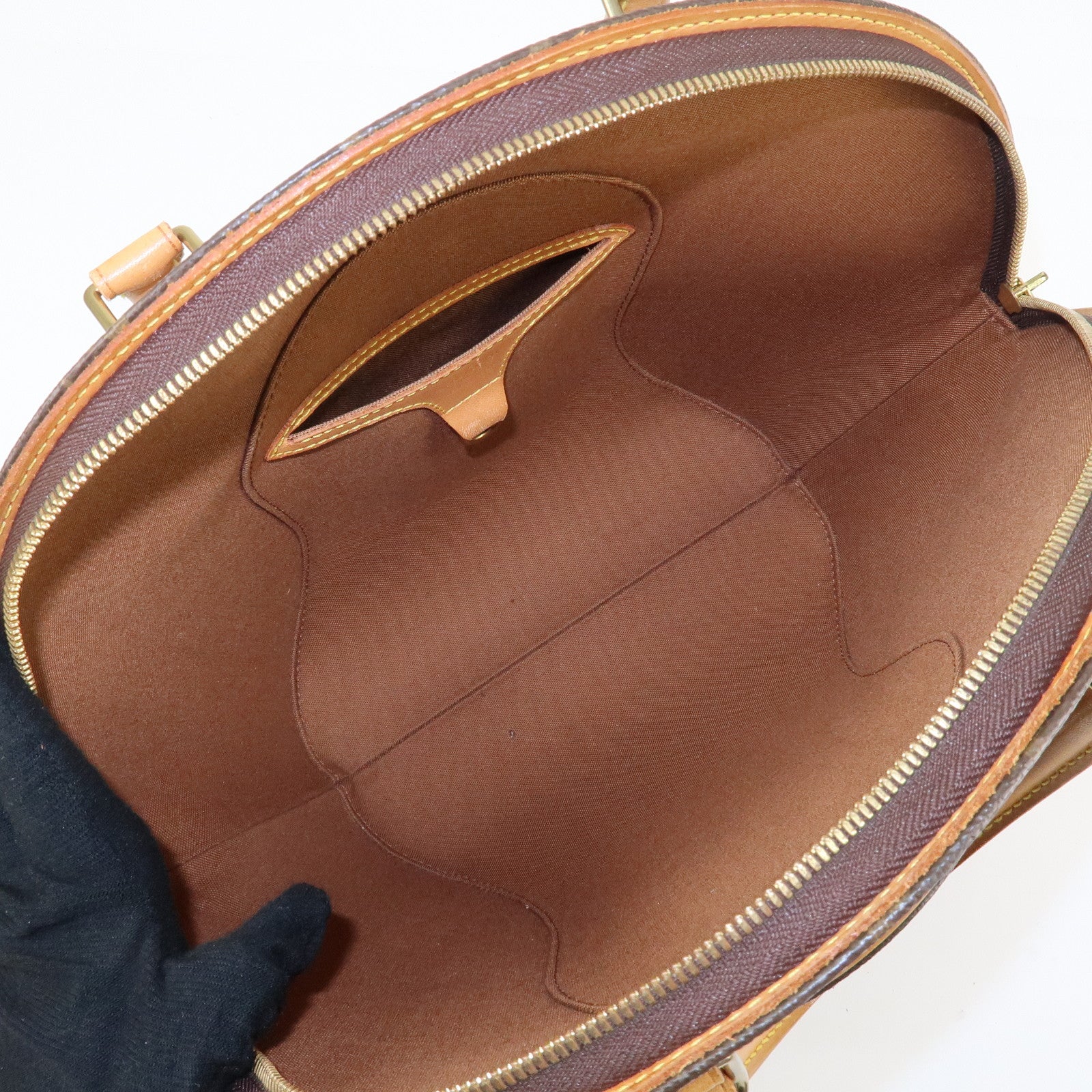 Louis Vuitton Monogram Ellipse MM Hand Bag Brown M51126 Used