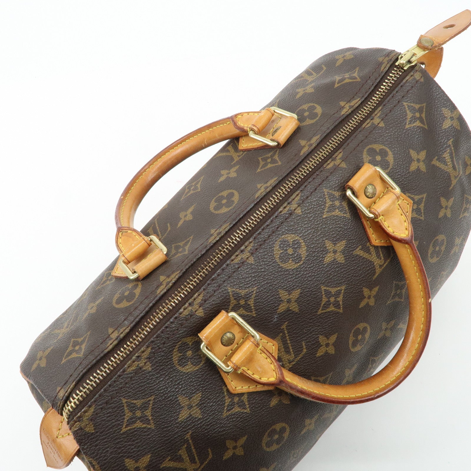 Louis Vuitton Monogram Speedy 30 Hand Bag Boston Bag M41526 Used