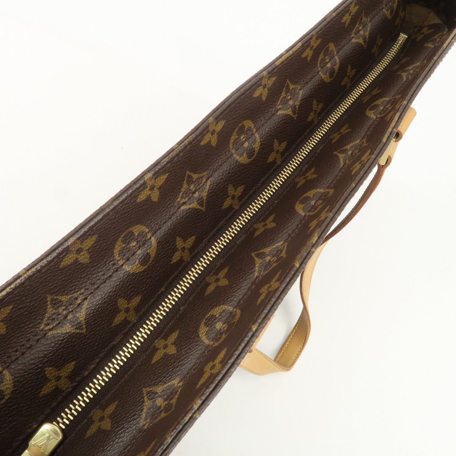 Louis Vuitton Monogram Luco Tote Bag Hand Bag Brown M51155 Used