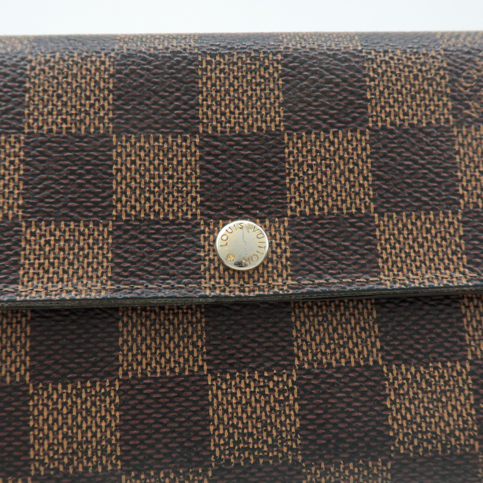 Louis Vuitton Damier Set of 2 Long Wallet N61734 Used