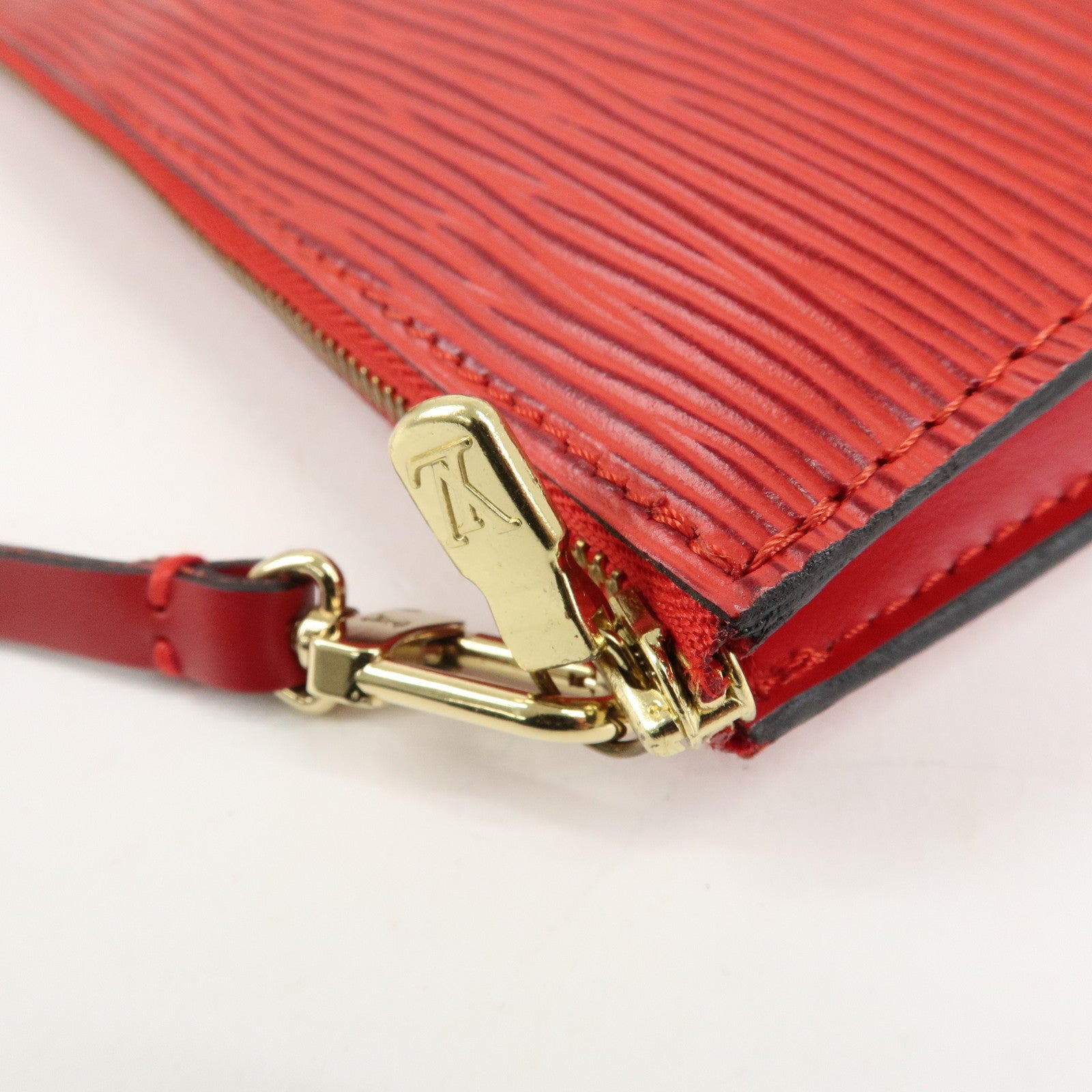 Louis Vuitton Epi Pochette Accessoires Pouch Castilian Red M52947 Used