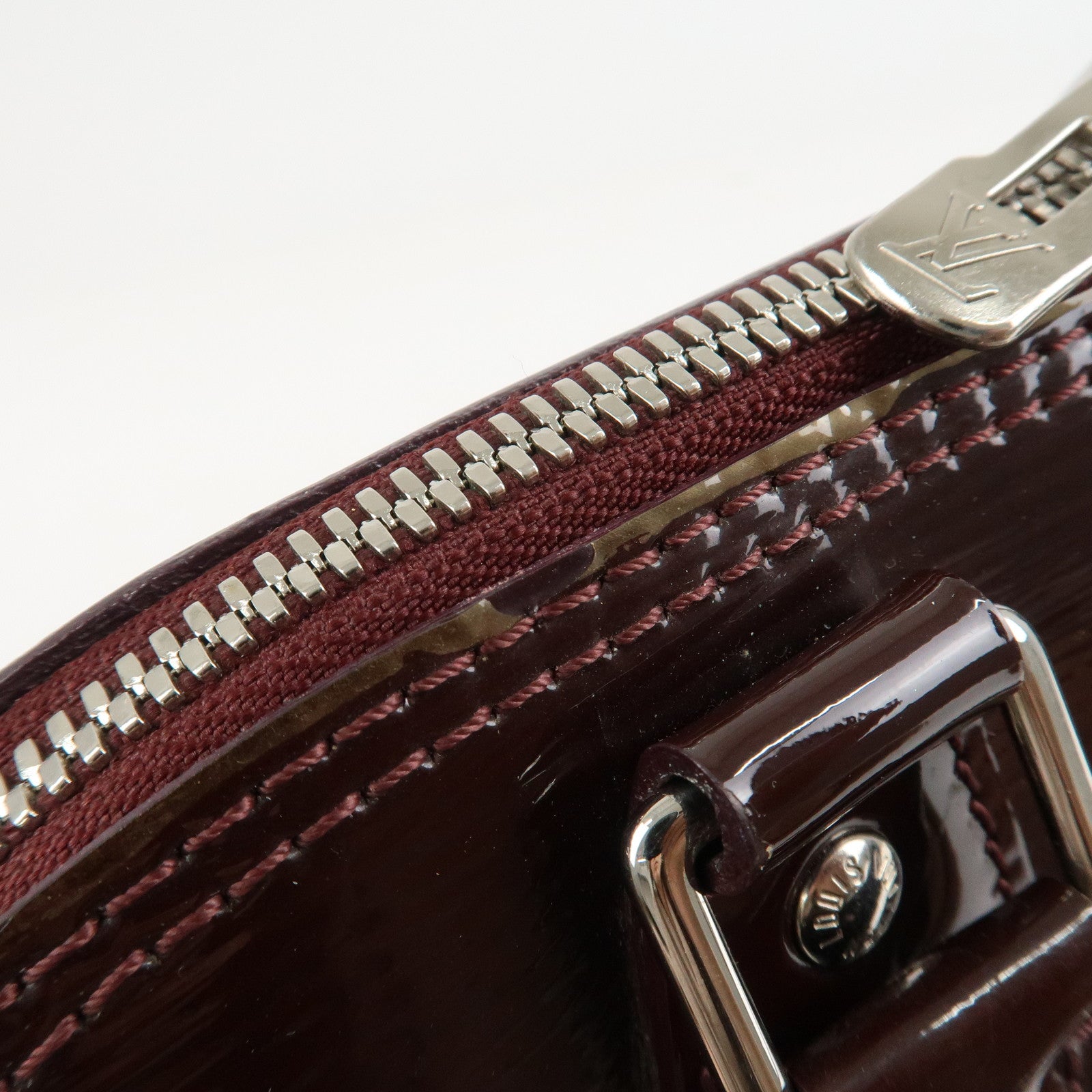Louis Vuitton Epi Electric Alma PM Hand Bag Prune M40453 Used